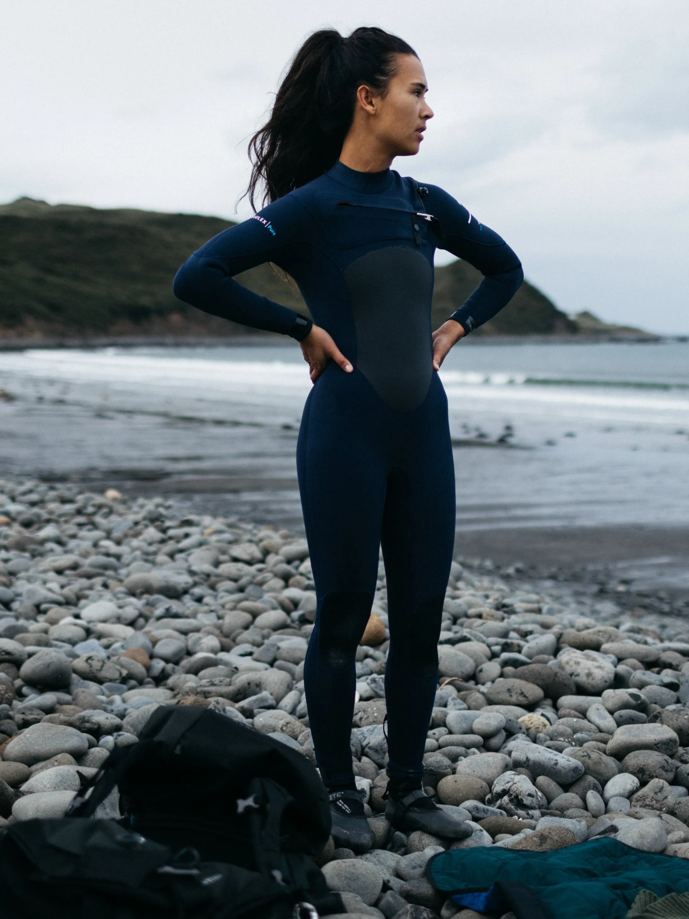 Women's Nieuwland 4.5/3.5mm Yulex® Chest Zip Wetsuit sold by Finisterre product image thumbnail 2