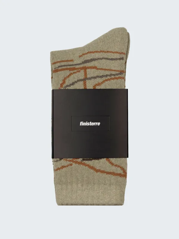 High Tide Pattern Sock sold by Finisterre