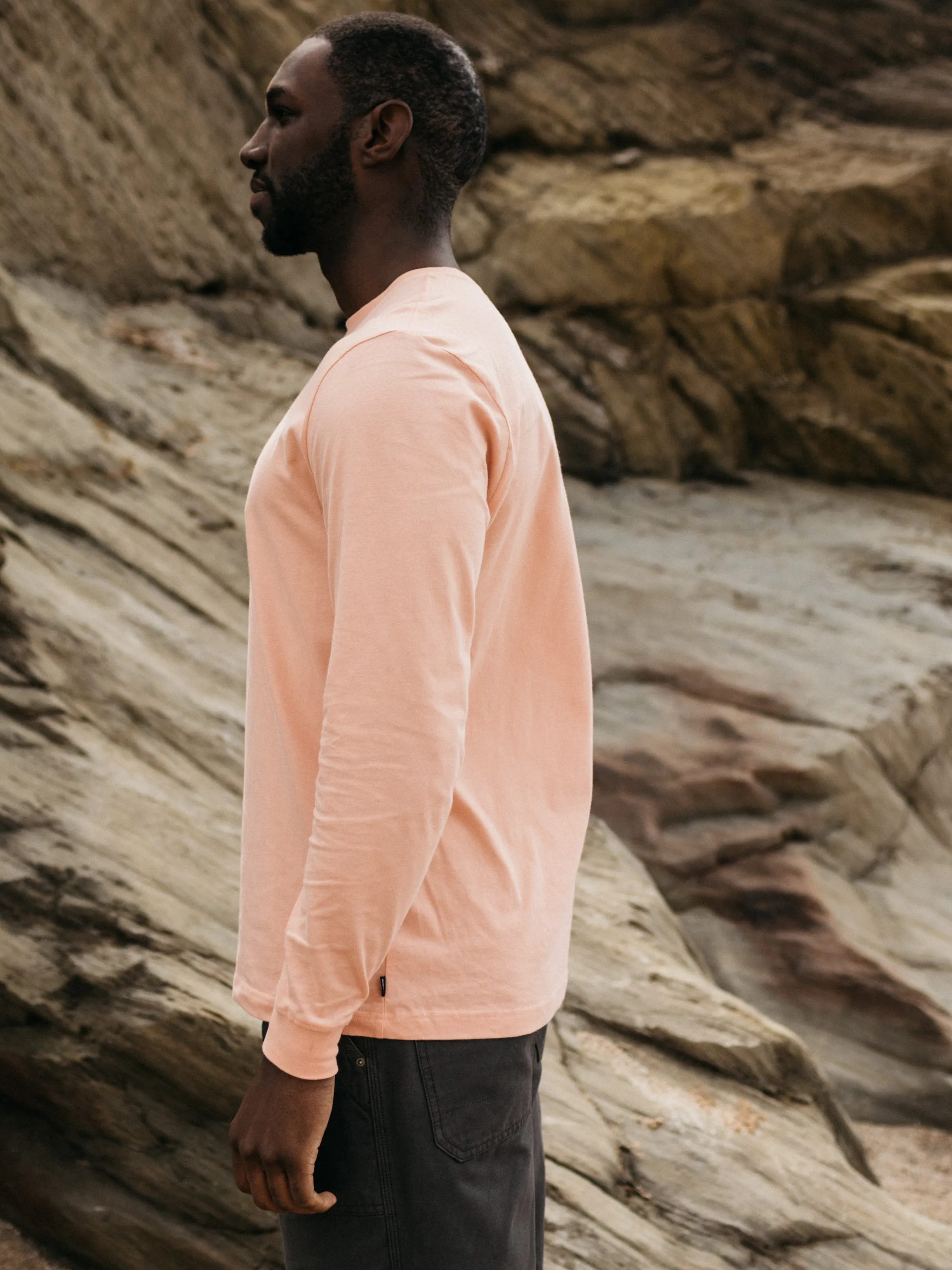 Men's Harlyn Logo Long Sleeve T-Shirt sold by Finisterre product image thumbnail 3