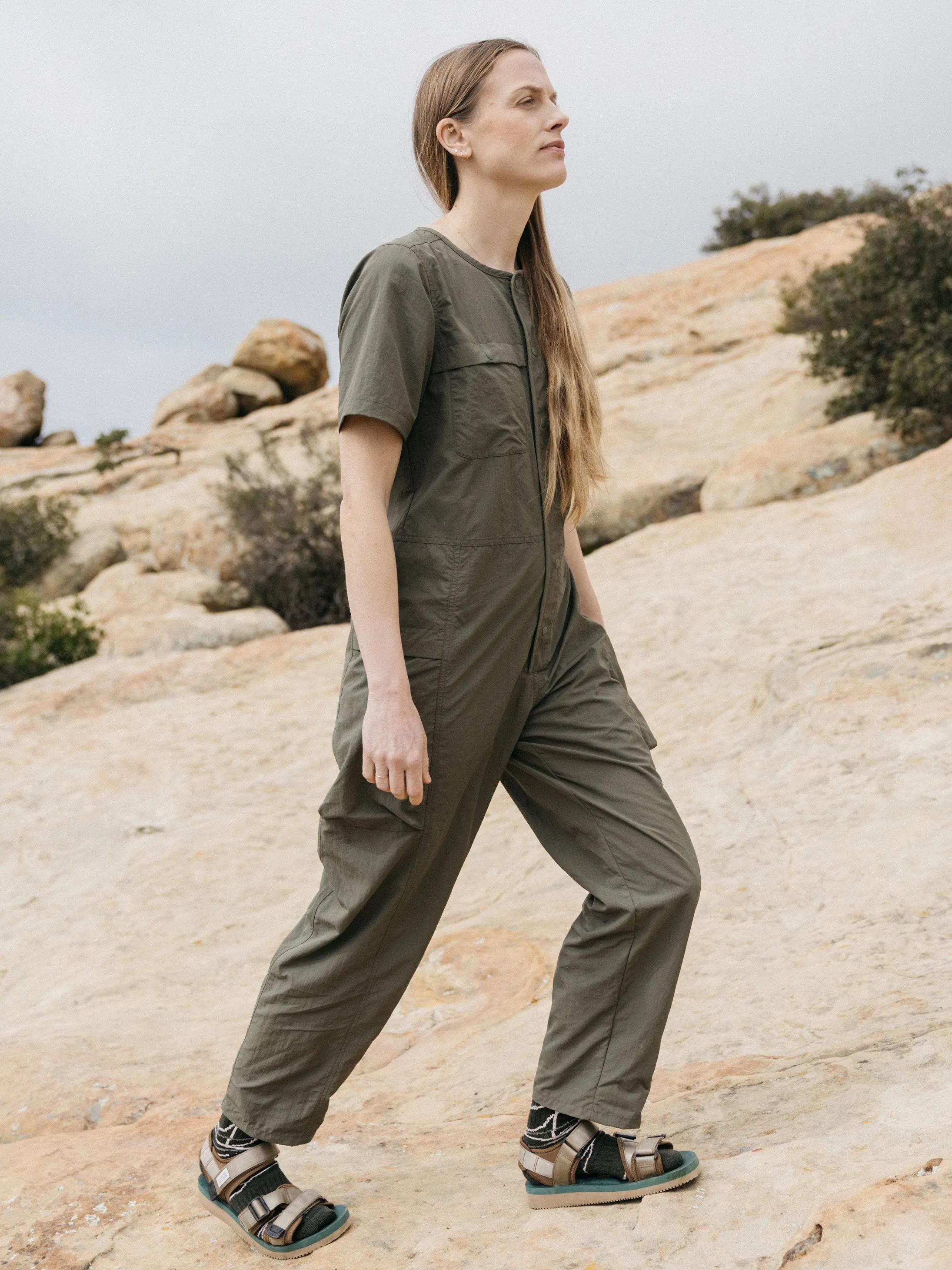 Women's Wander Short Sleeve Jumpsuit sold by Finisterre product image thumbnail 2