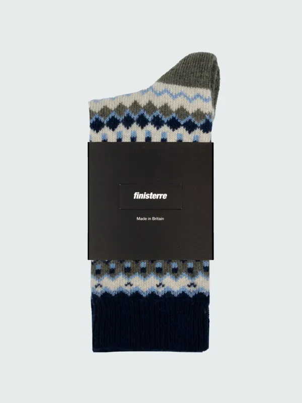 Fair Isle Pattern Sock sold by Finisterre