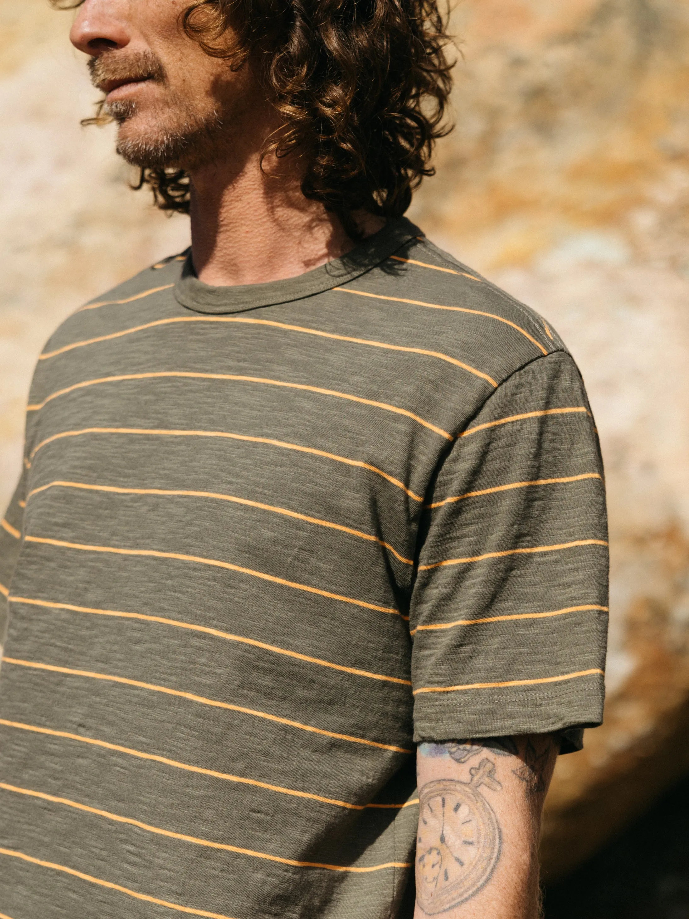Men's Channel Stripe Short Sleeve T-Shirt sold by Finisterre product image thumbnail 5