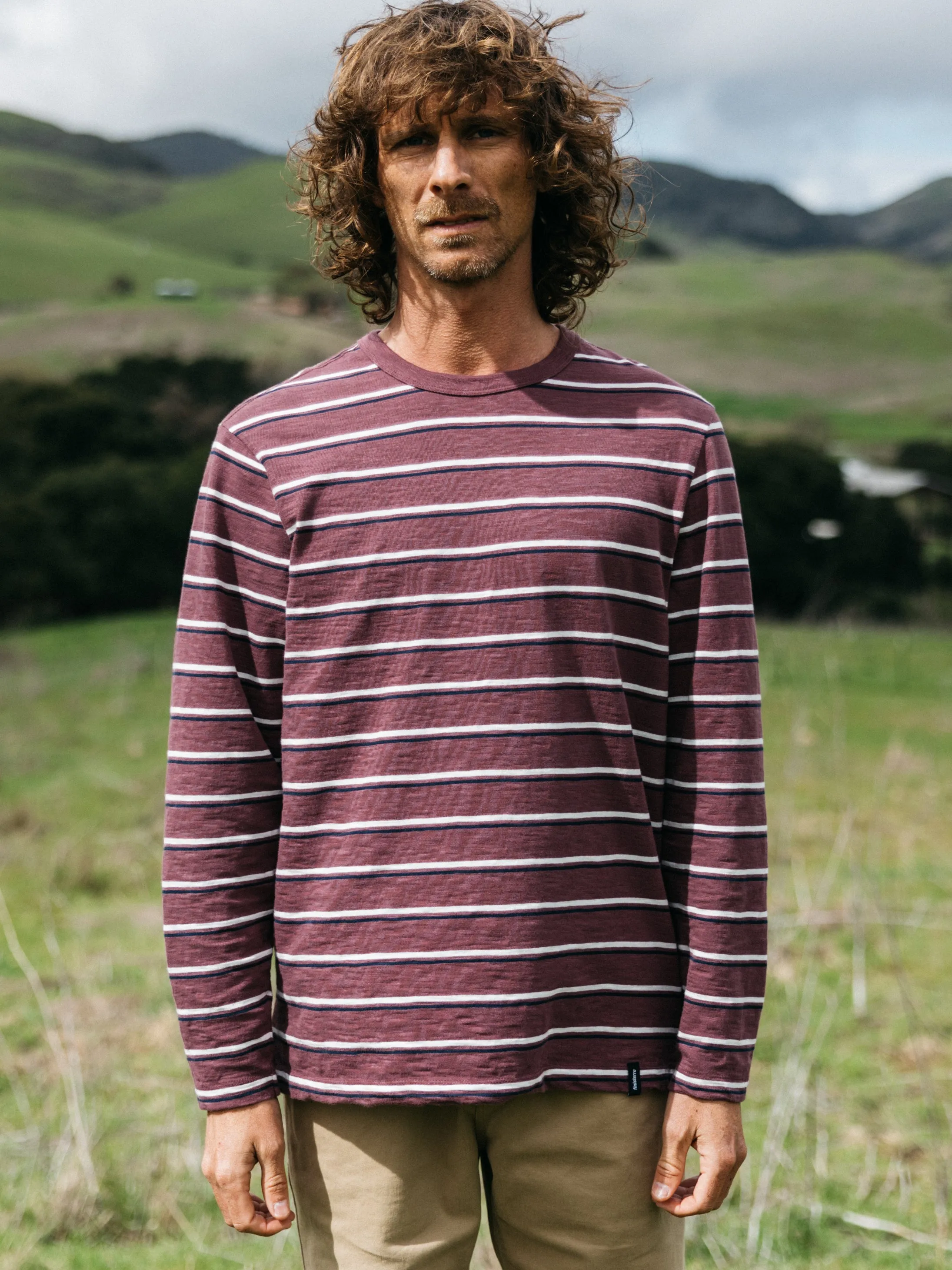 Men's Channel Stripe Long Sleeve T-Shirt sold by Finisterre product image thumbnail 2