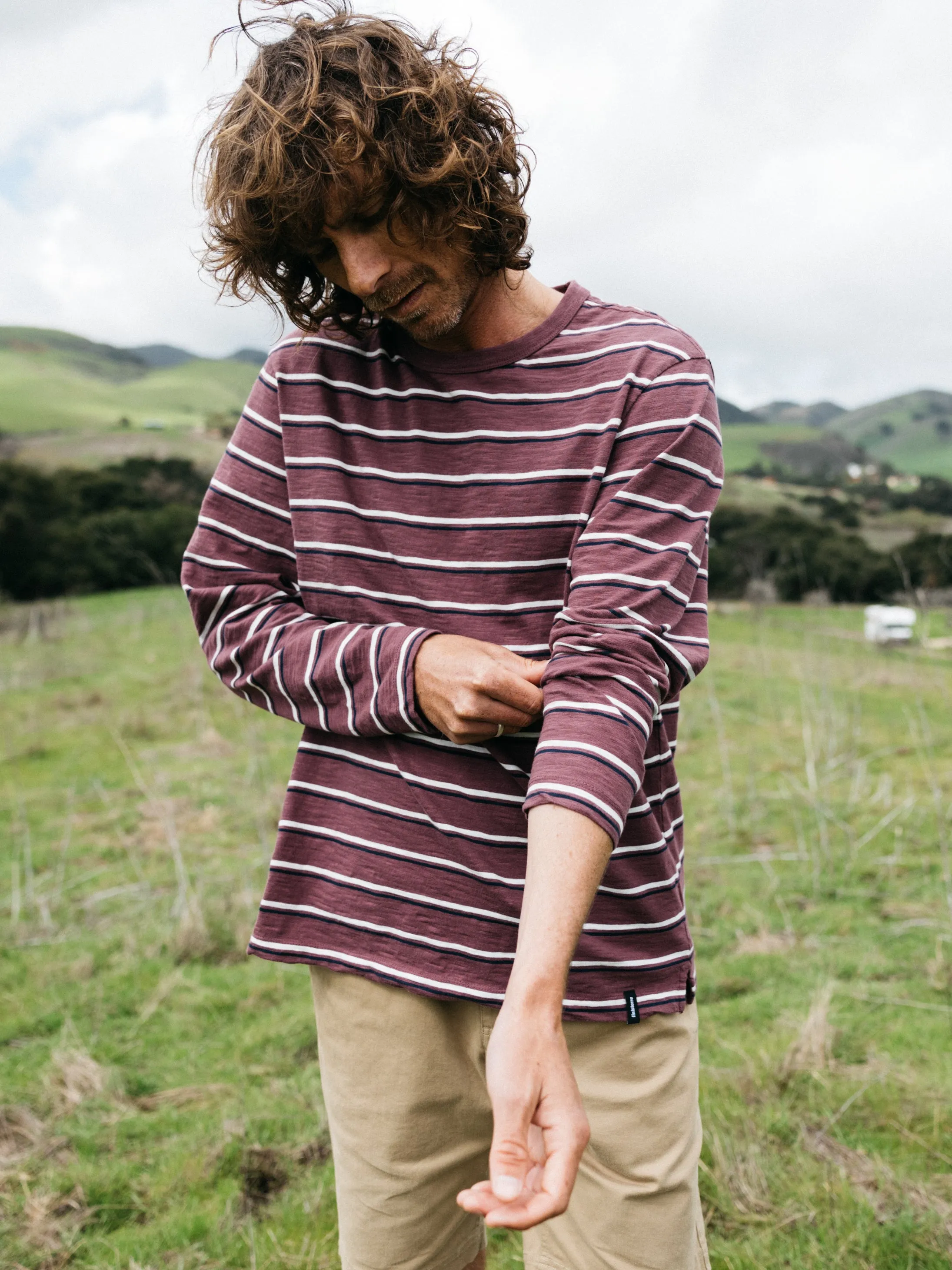Men's Channel Stripe Long Sleeve T-Shirt sold by Finisterre product image thumbnail 4
