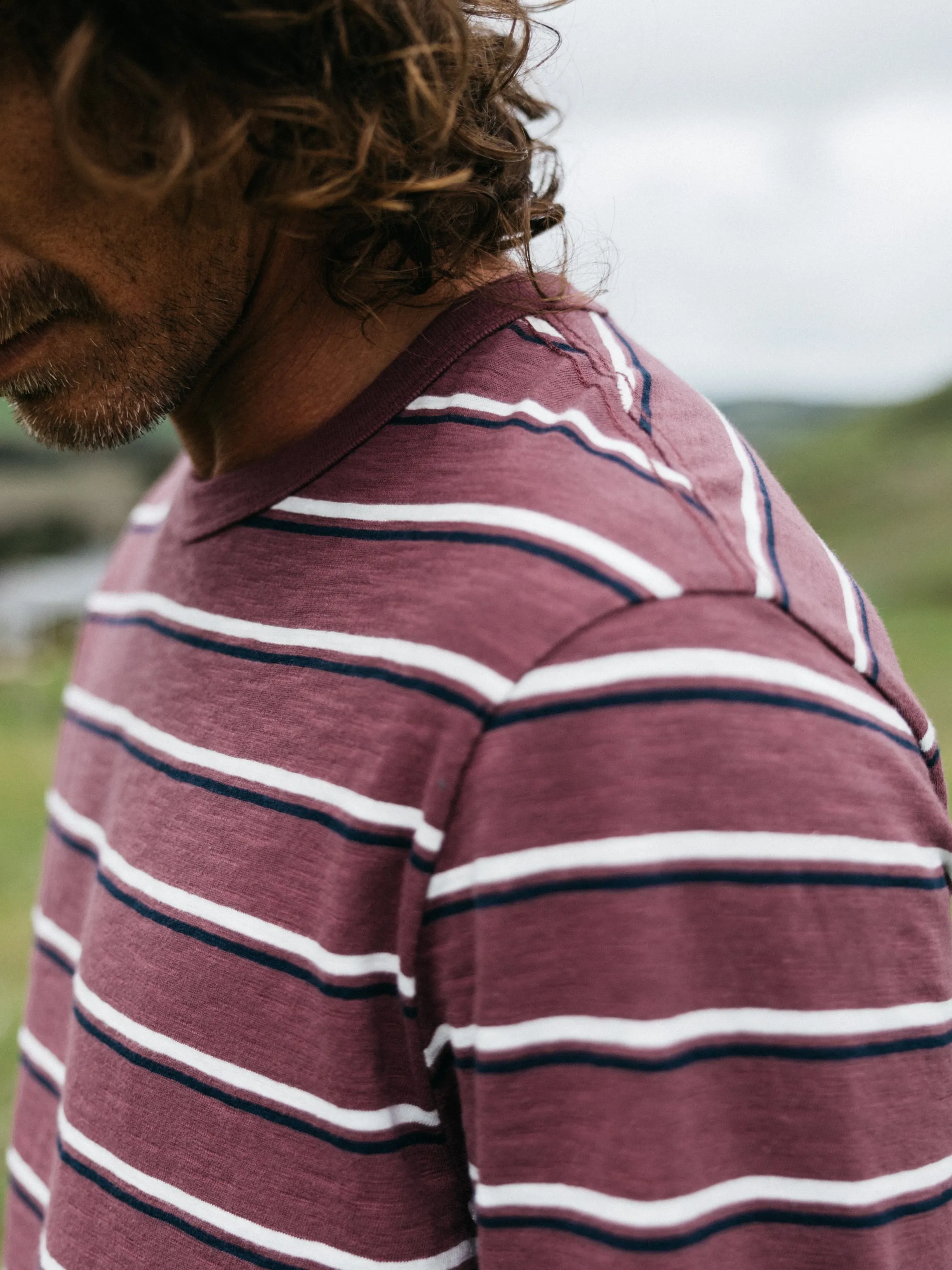 Men's Channel Stripe Long Sleeve T-Shirt sold by Finisterre product image thumbnail 5
