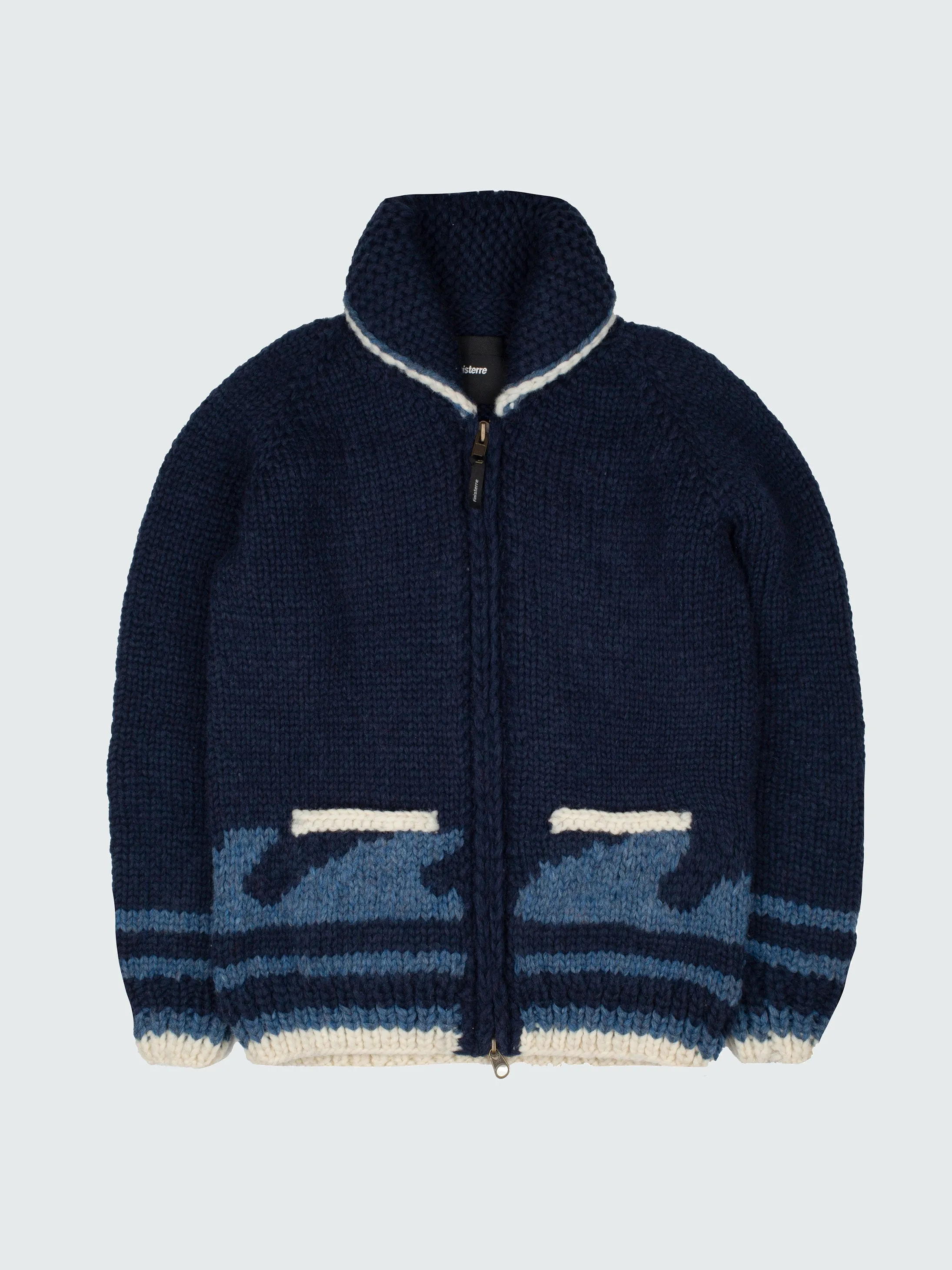 Limited Edition 'Save The Sea' Hand Knitted Activist Jacket sold by Finisterre