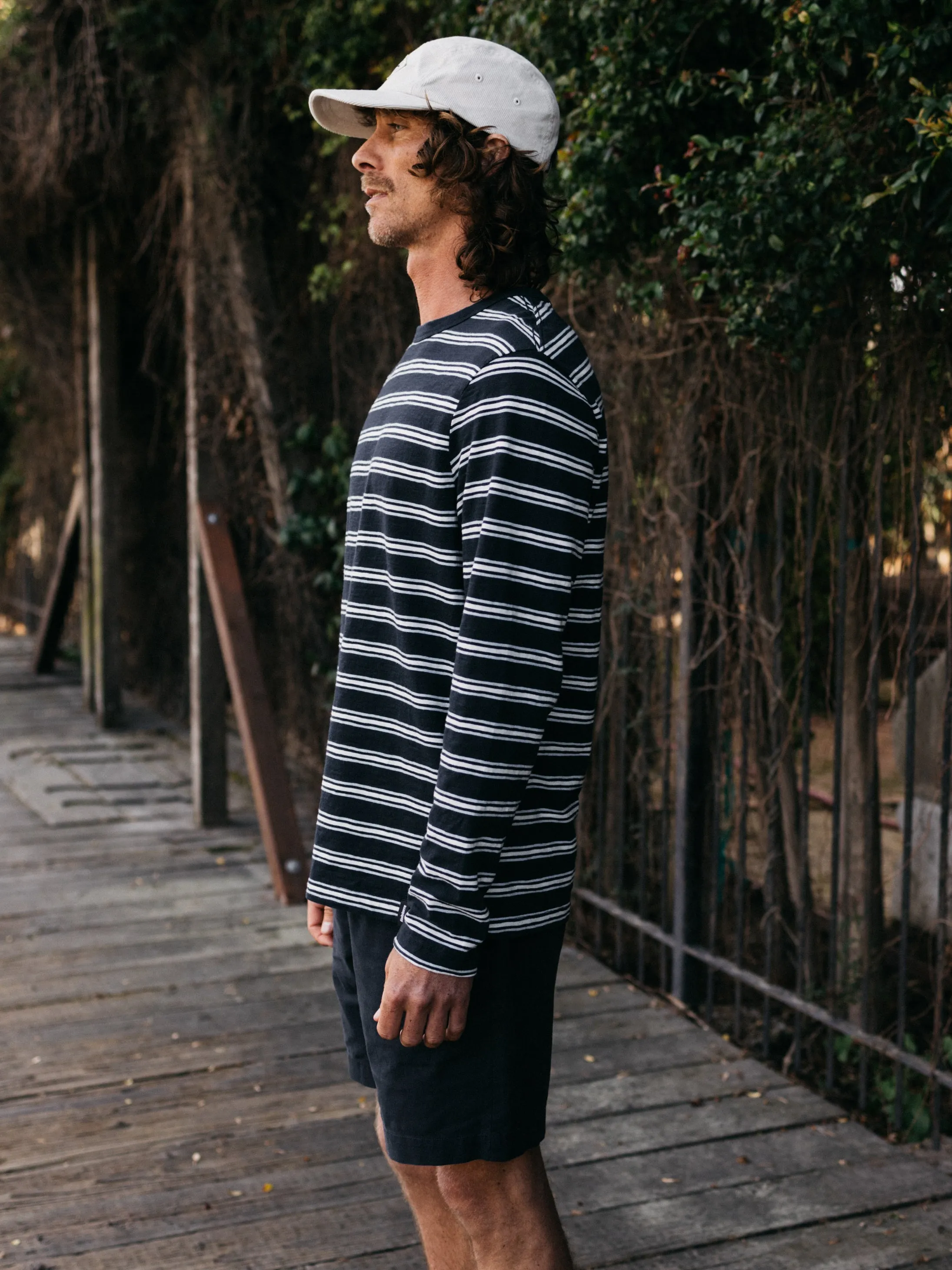 Men's Channel Stripe Long Sleeve T-Shirt sold by Finisterre product image thumbnail 4