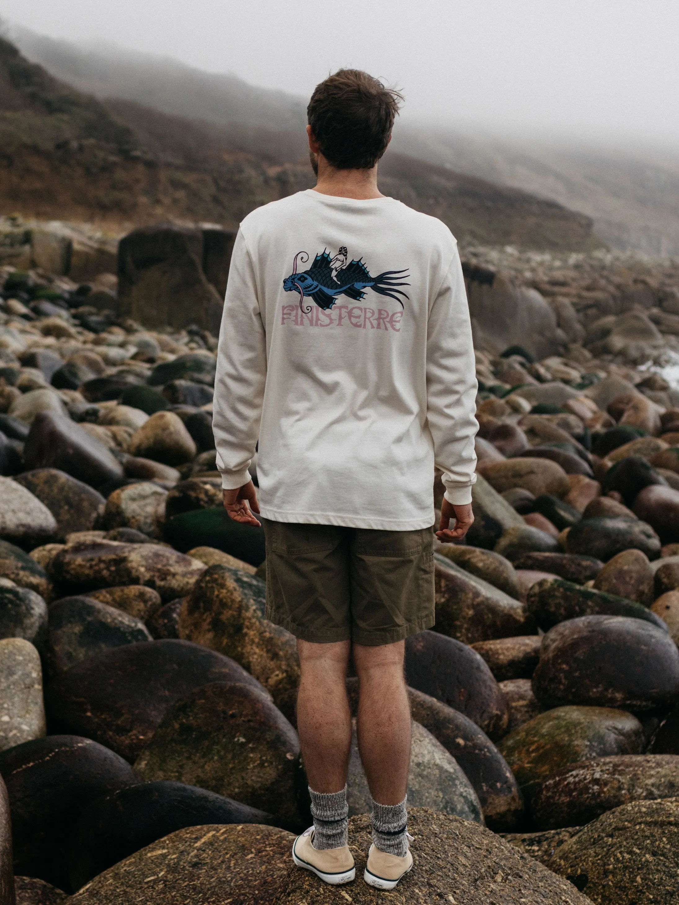Men's Josh Vyvyan x Finisterre Fish Long Sleeve T-Shirt sold by Finisterre product image thumbnail 2