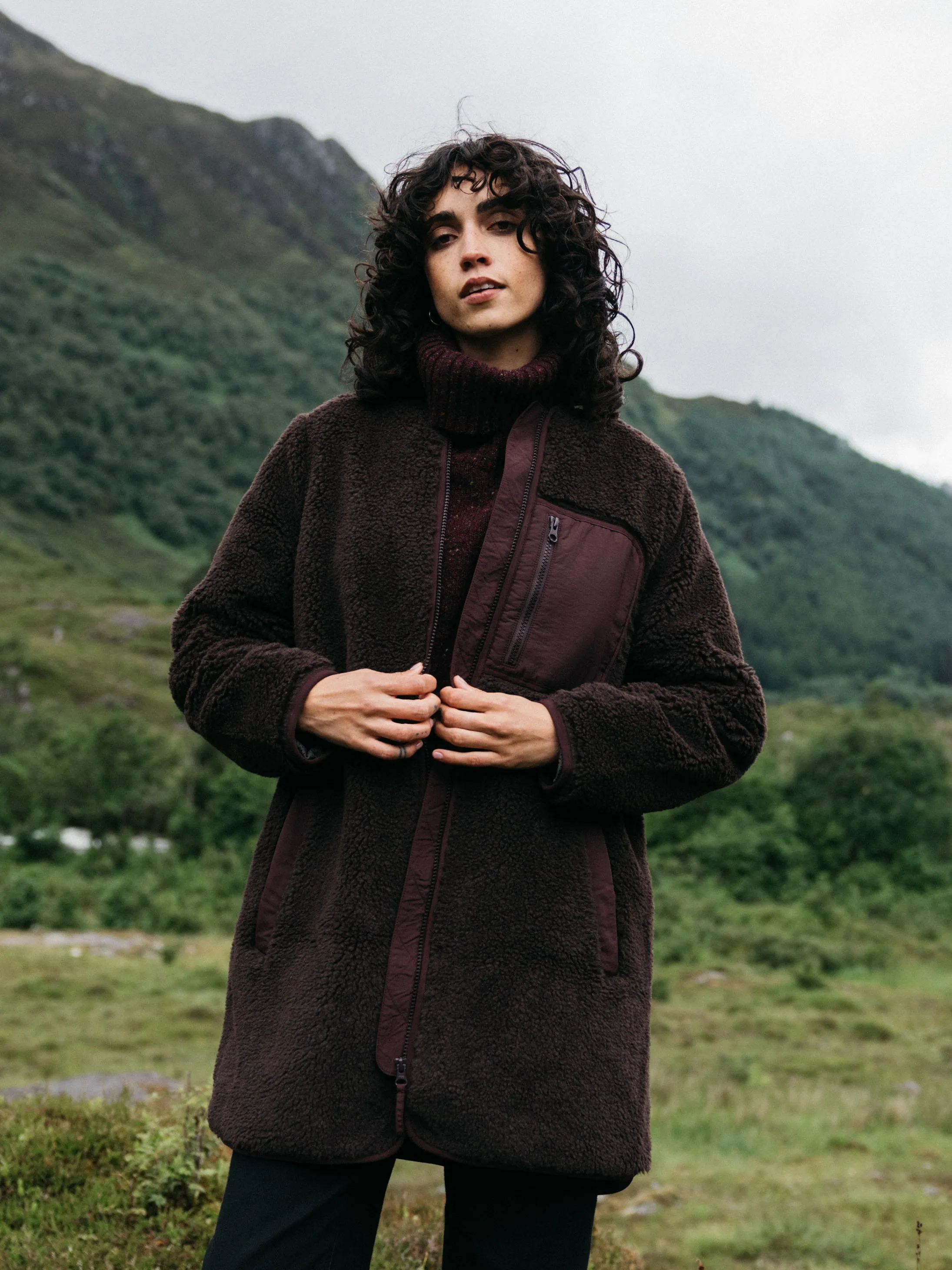 Women's Orsik Fleece Longline Jacket sold by Finisterre product image thumbnail 4