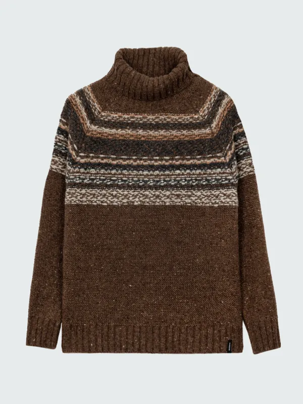 Women's Rocall Fair Isle Roll Neck Sweater sold by Finisterre