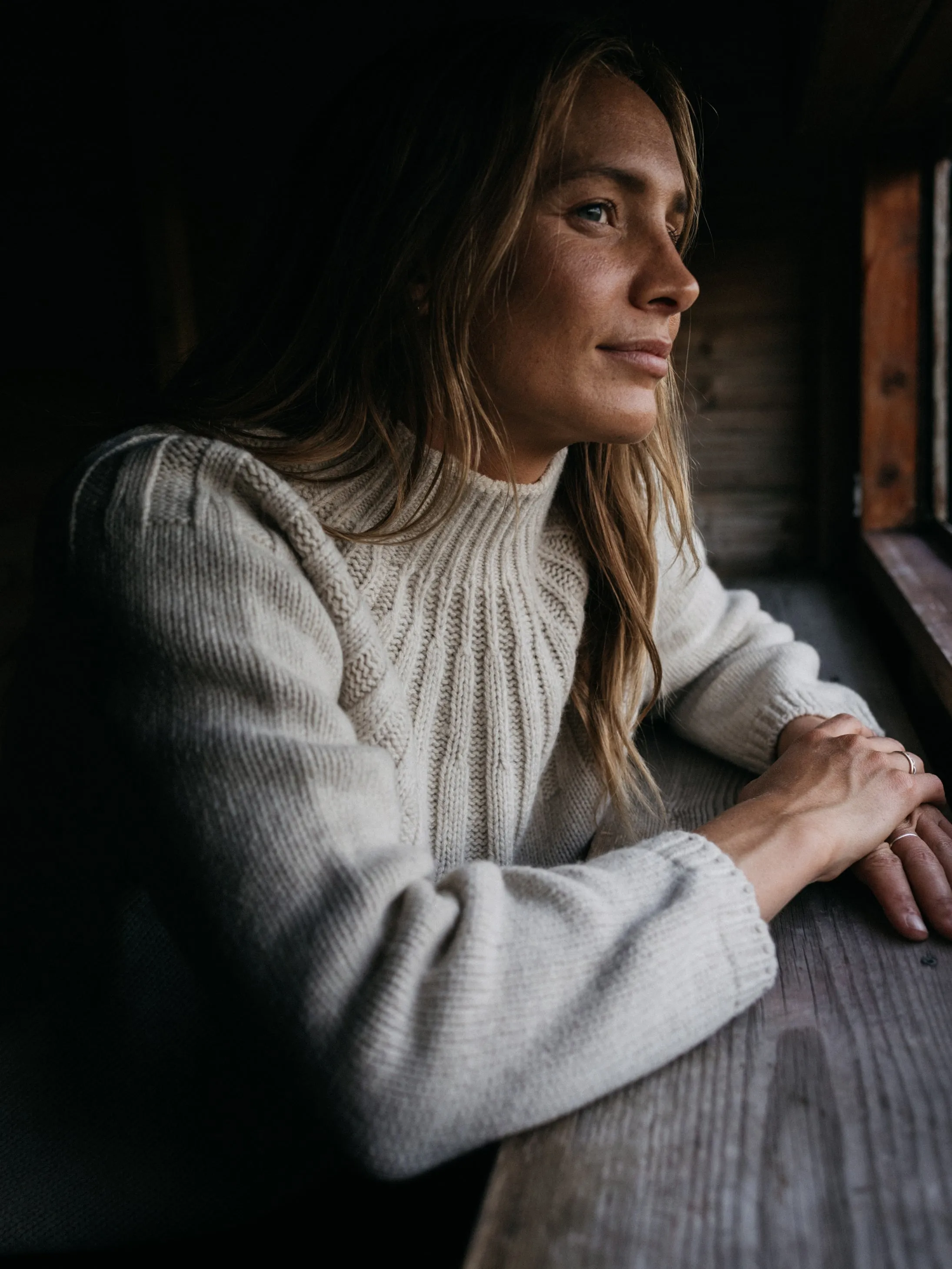 Women's Stornoway Cable Yoke Sweater sold by Finisterre product image thumbnail 5