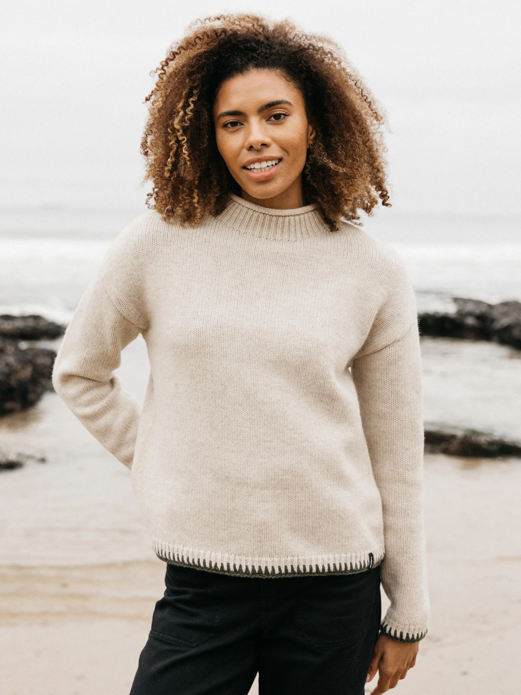 Women's Blanket Stitch Taran Sweater sold by Finisterre product image thumbnail 2