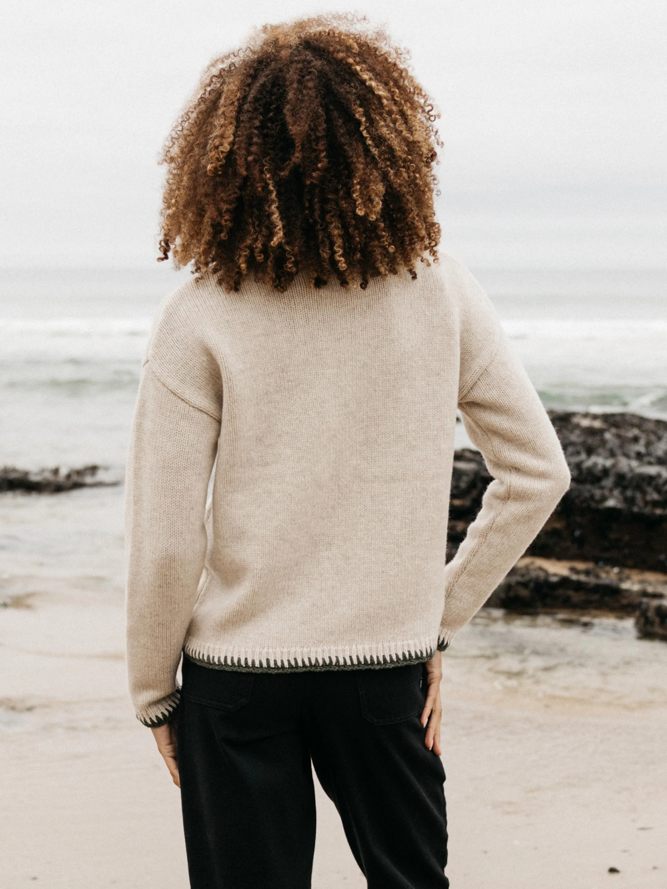 Women's Blanket Stitch Taran Sweater sold by Finisterre product image thumbnail 3