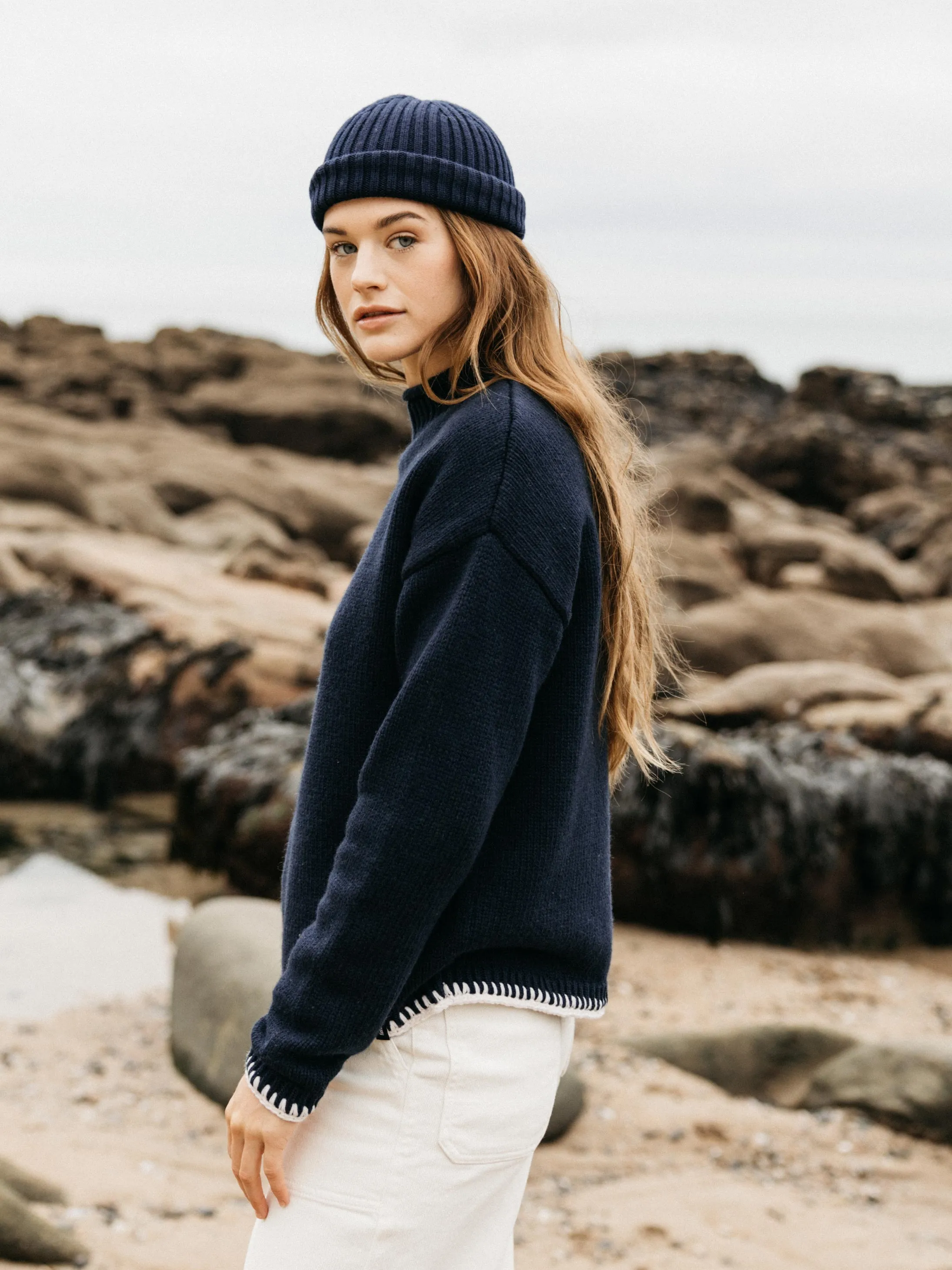 Women's Blanket Stitch Taran Sweater sold by Finisterre product image thumbnail 4
