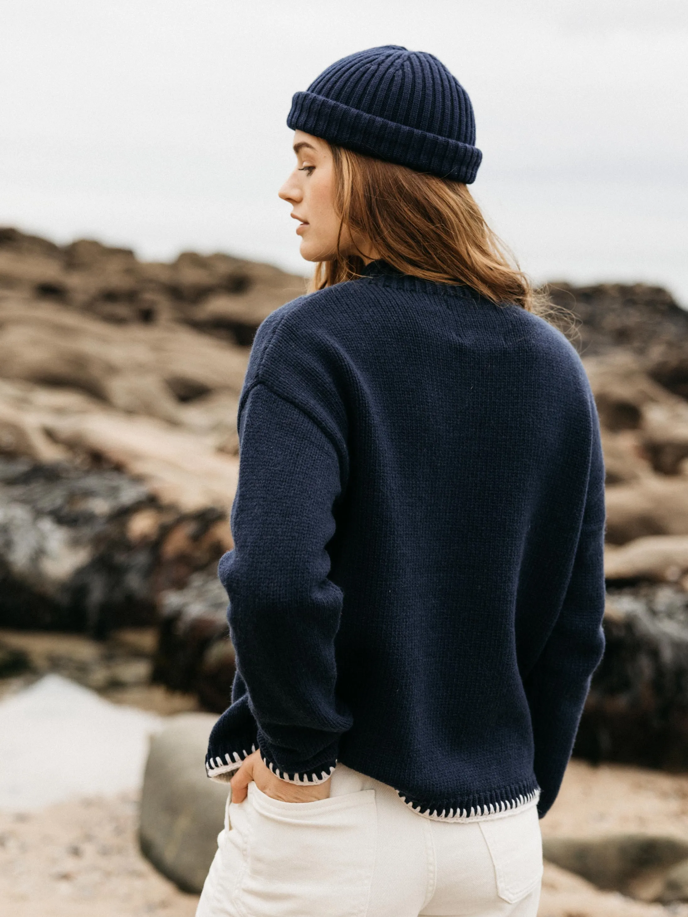 Women's Blanket Stitch Taran Sweater sold by Finisterre product image thumbnail 3