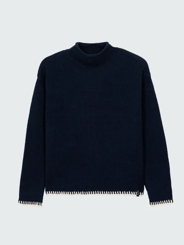 Women's Blanket Stitch Taran Sweater sold by Finisterre