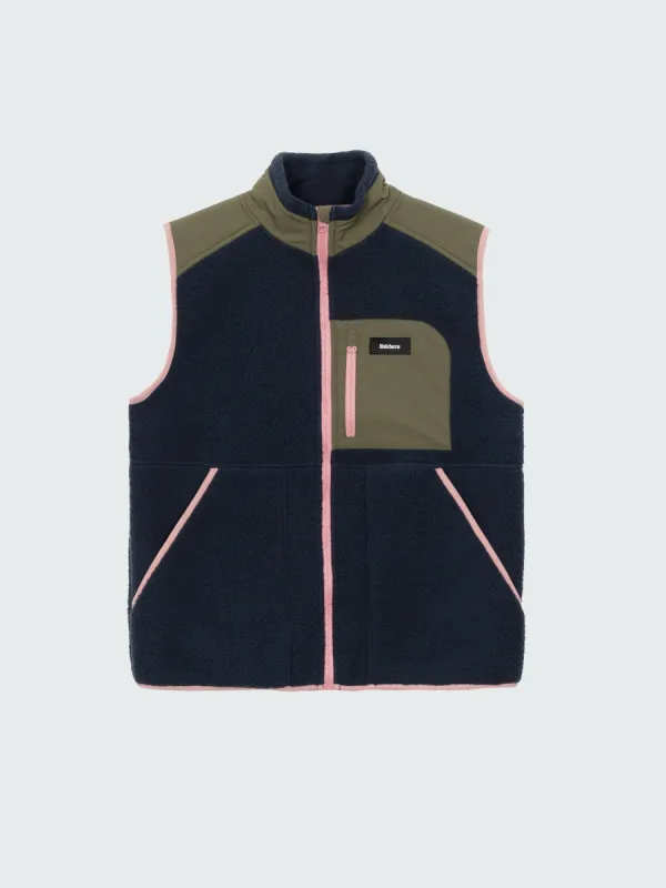 Women's Bolster Fleece Vest sold by Finisterre