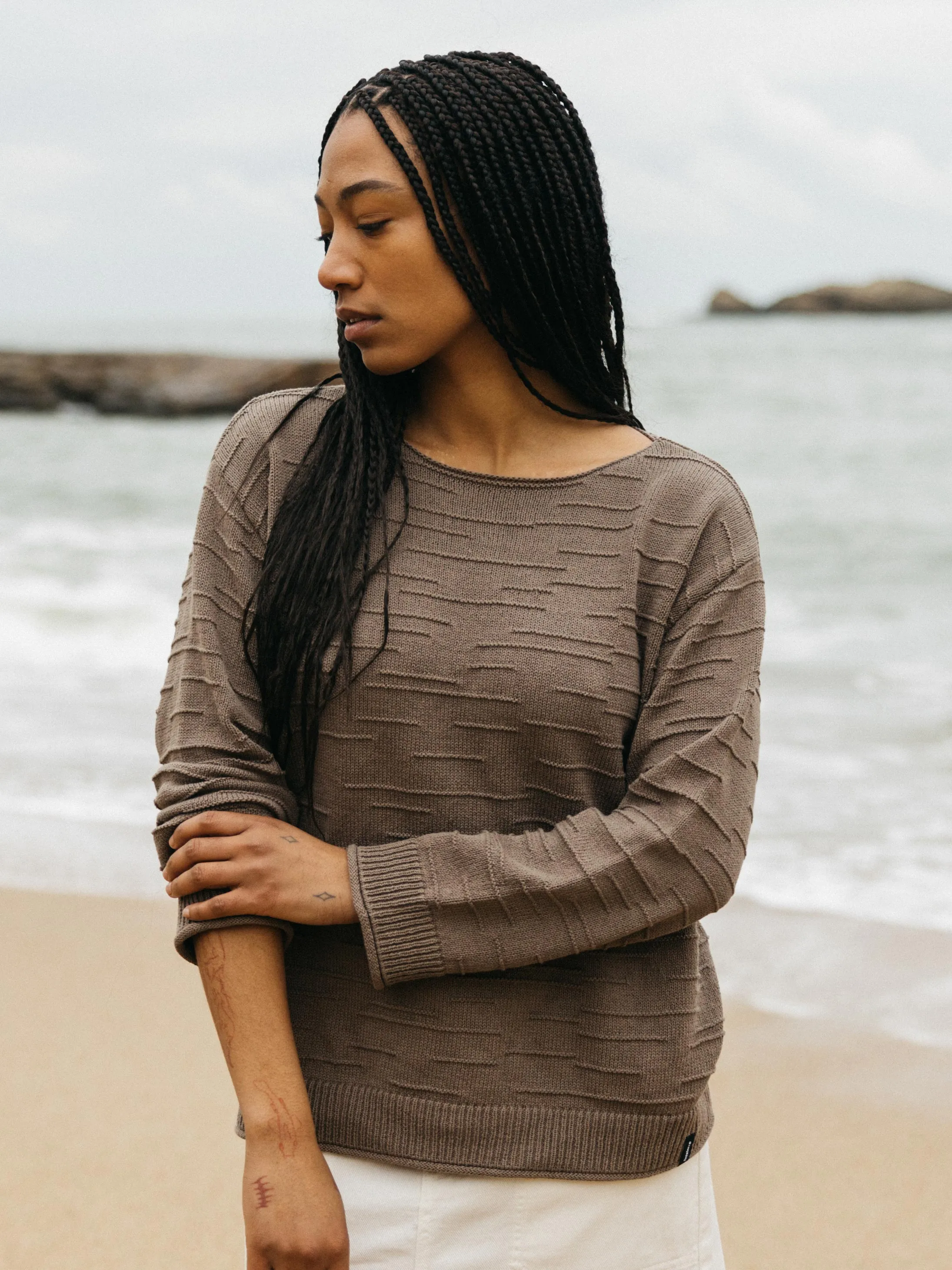 Women's Travean Textured Knit Sweater sold by Finisterre product image thumbnail 2