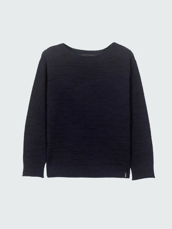 Women's Travean Textured Knit Sweater sold by Finisterre