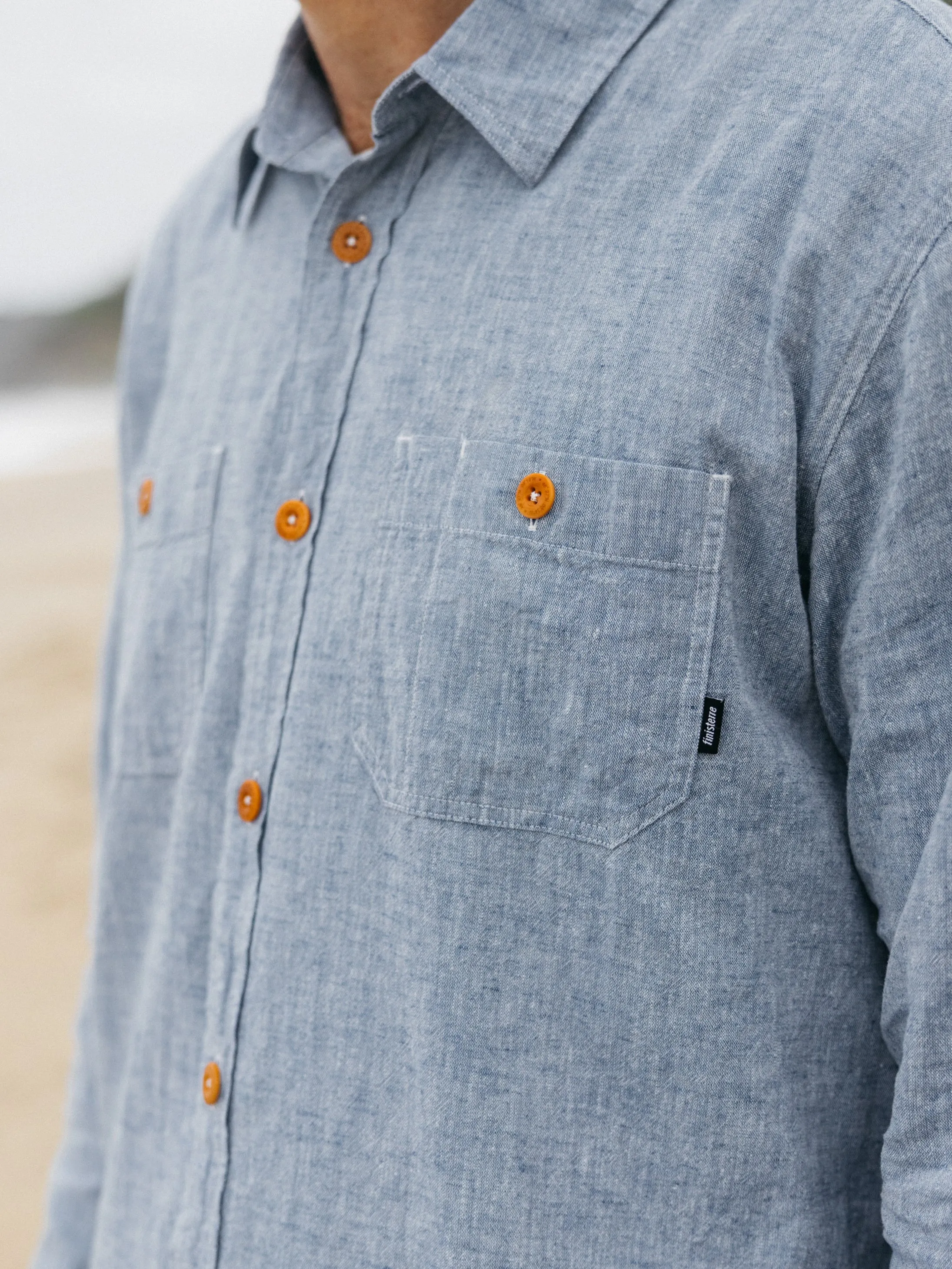 Men's Opie Chambray Shirt sold by Finisterre product image thumbnail 5