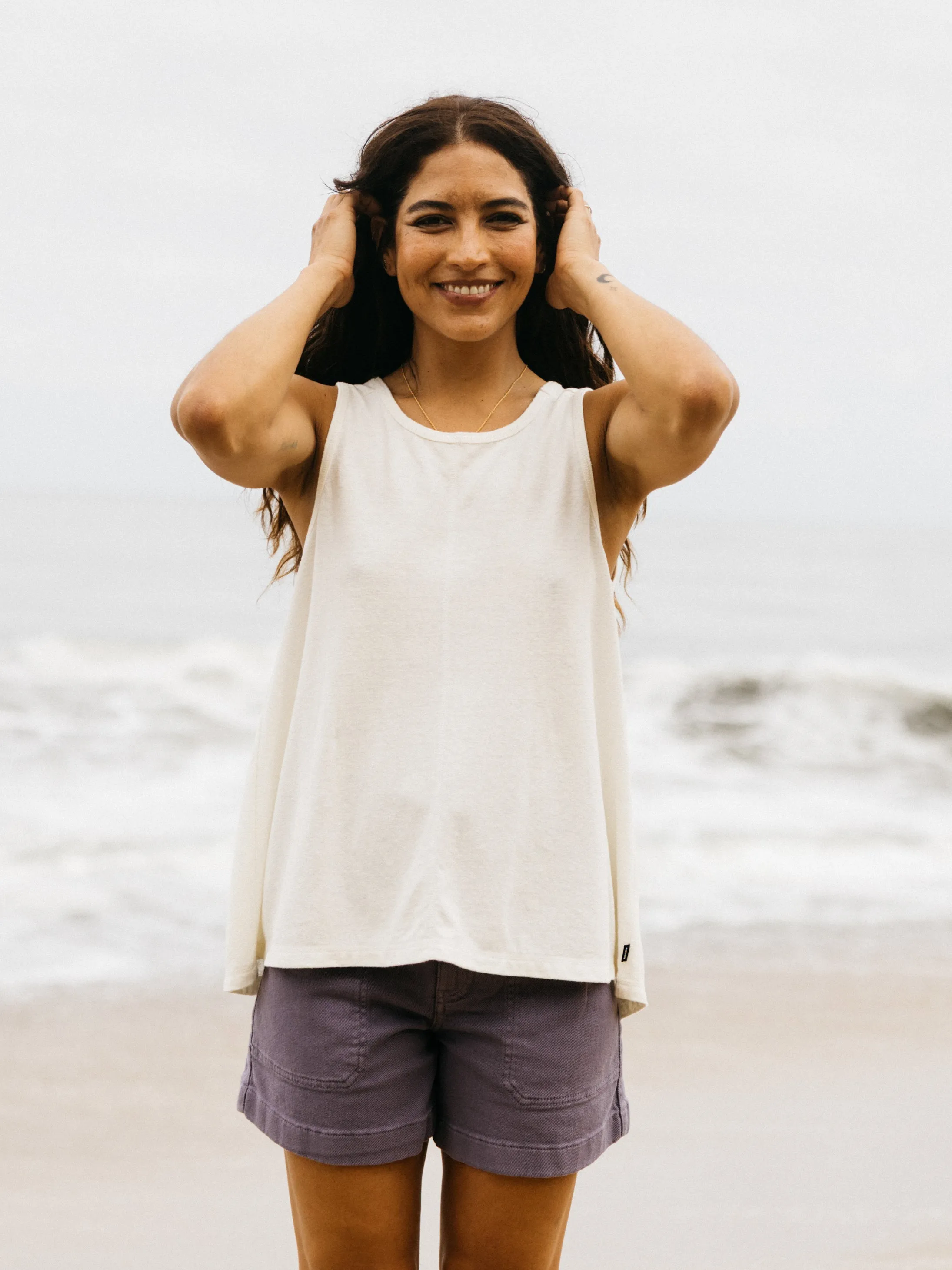 Women's Riviera Pleated Tank Top sold by Finisterre product image thumbnail 2