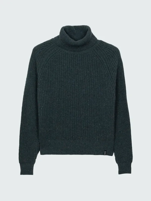 Women's Mora Roll Neck Knit Sweater sold by Finisterre