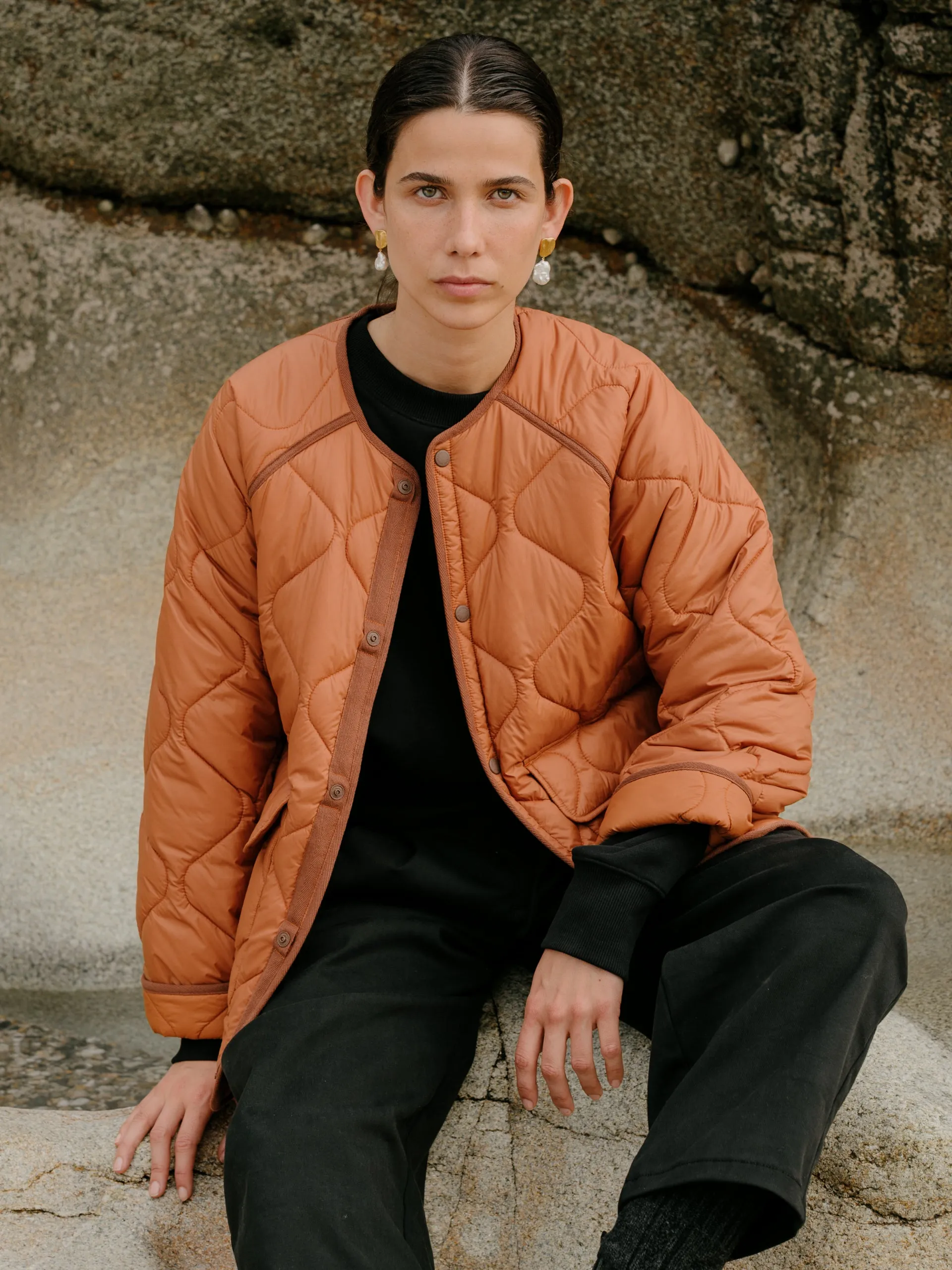 Amy Powney + Finisterre Women's Oversized Quilted Jacket sold by Finisterre product image thumbnail 3