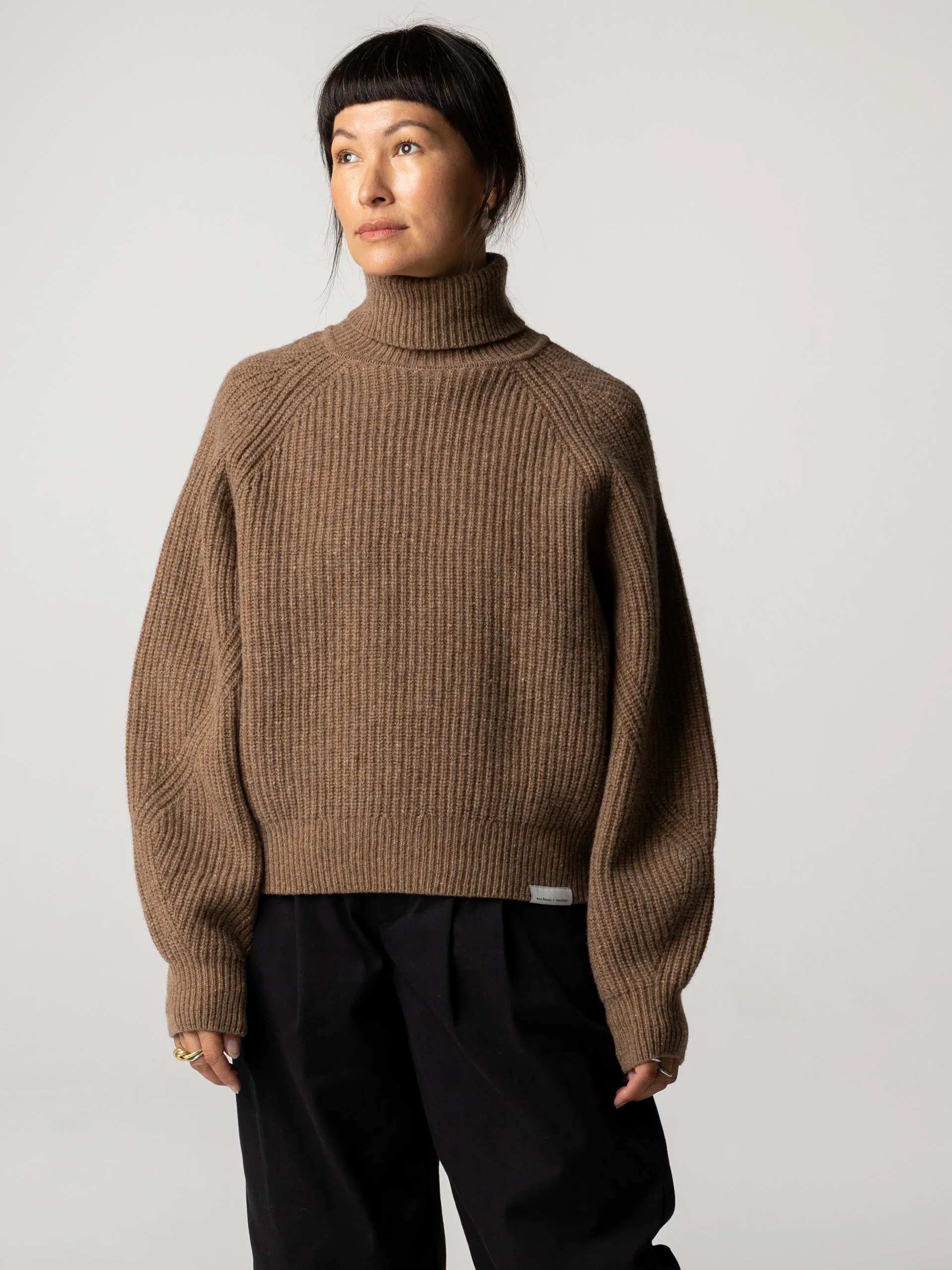 Amy Powney + Finisterre Women's Fisherman Rib Roll Neck Sweater sold by Finisterre product image thumbnail 4