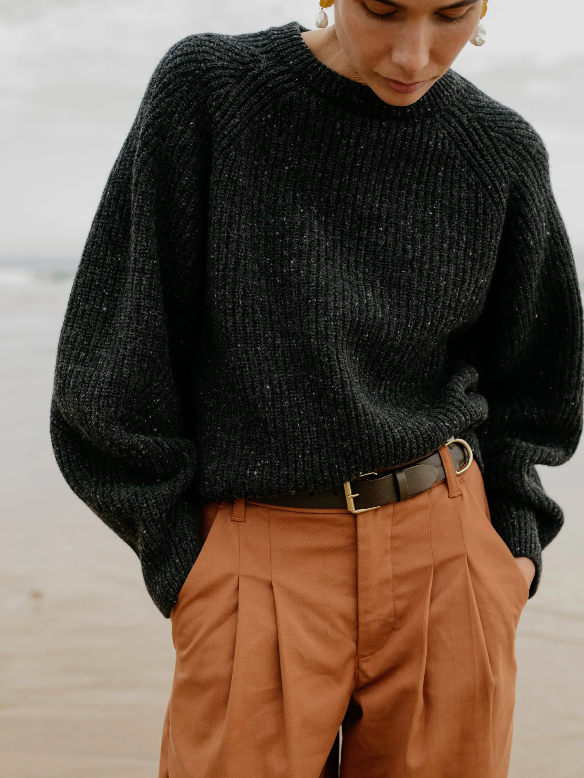 Amy Powney + Finisterre Women's Fisherman Rib Crew Neck Sweater sold by Finisterre product image thumbnail 2