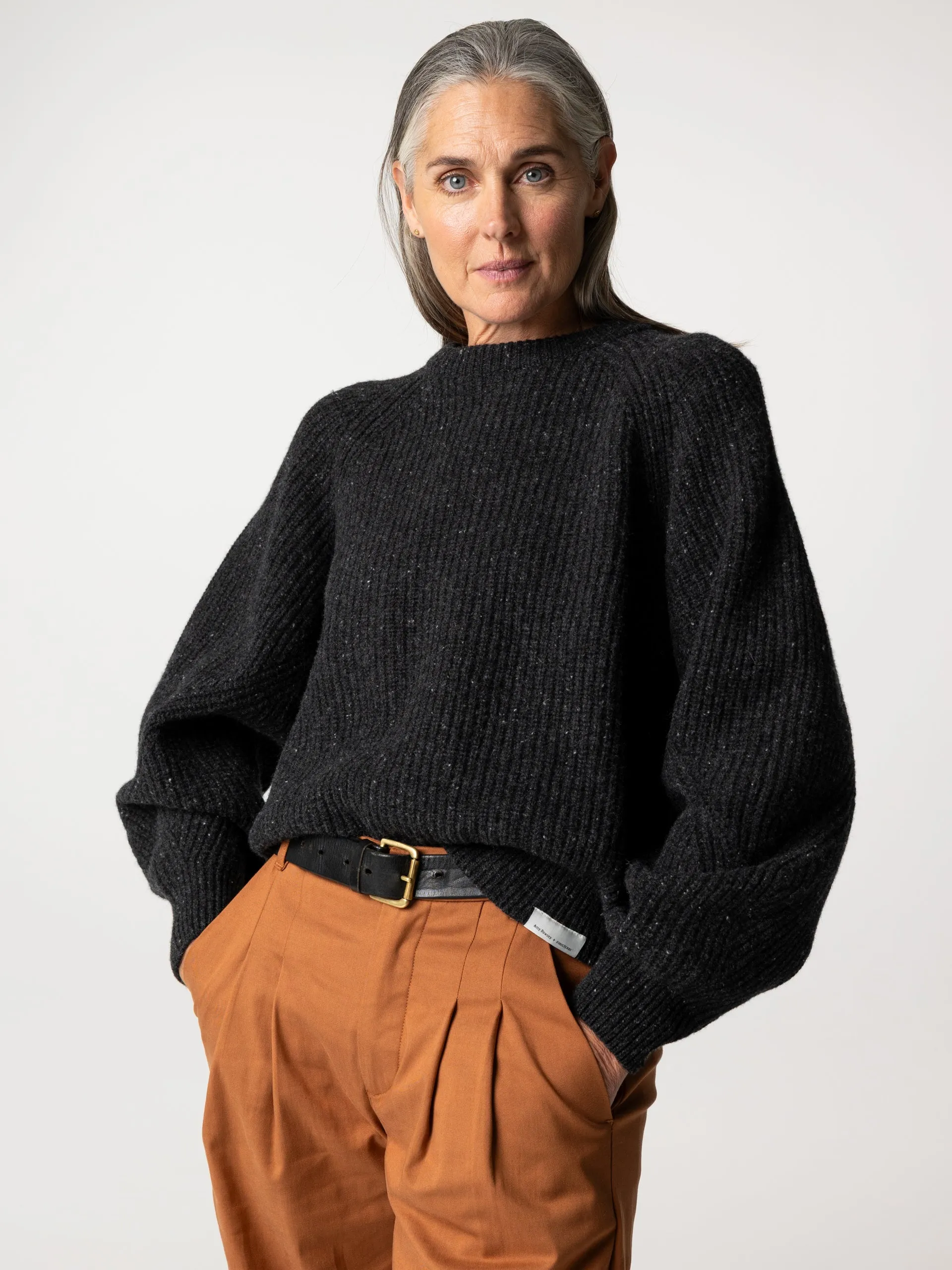 Amy Powney + Finisterre Women's Fisherman Rib Crew Neck Sweater sold by Finisterre product image thumbnail 4