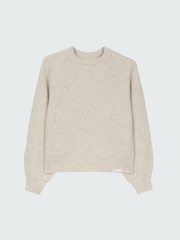 Amy Powney + Finisterre Women's Fisherman Rib Crew Neck Jumper sold by Finisterre