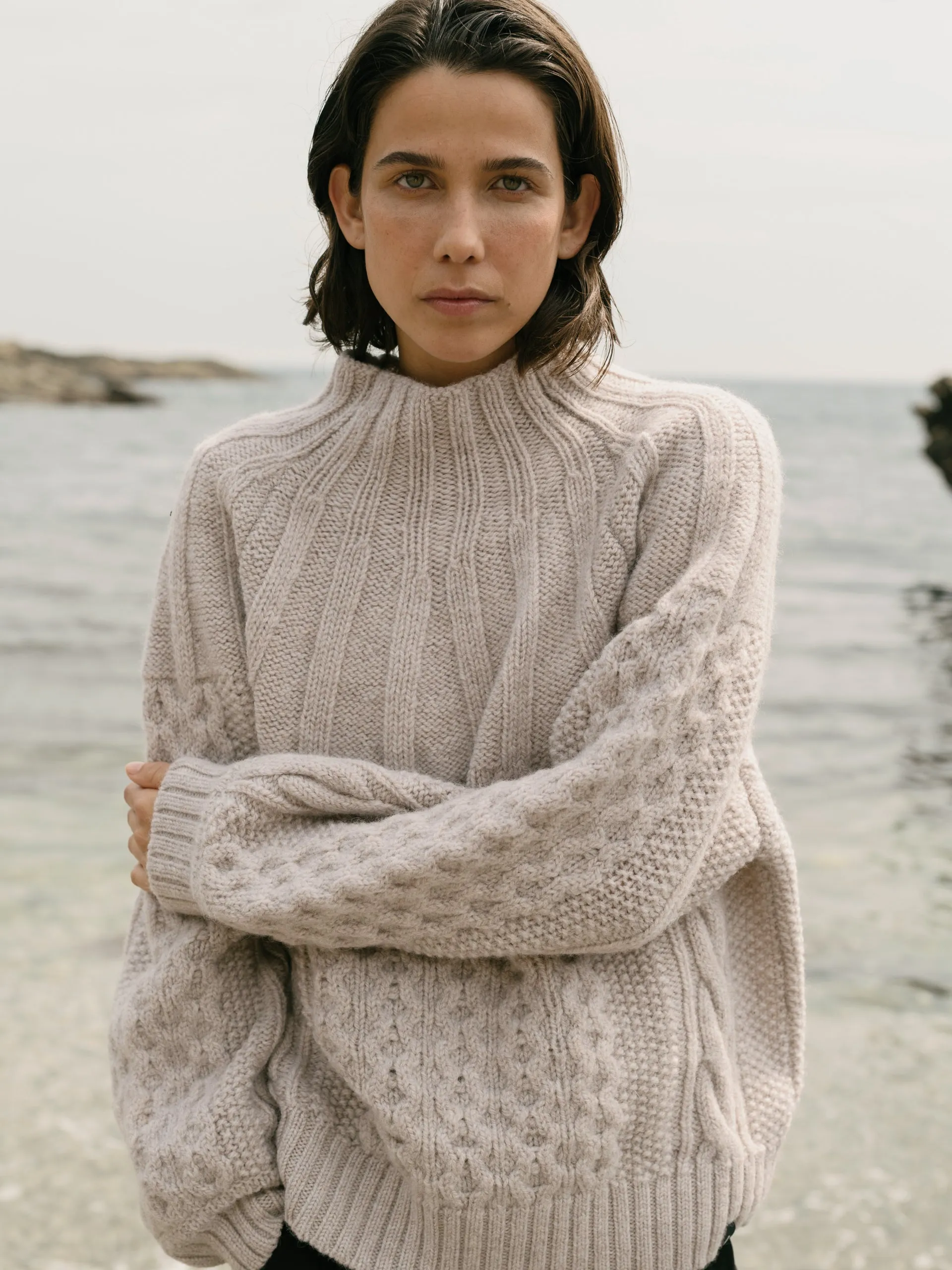 Amy Powney + Finisterre Women's Aran Knit Sweater sold by Finisterre product image thumbnail 2