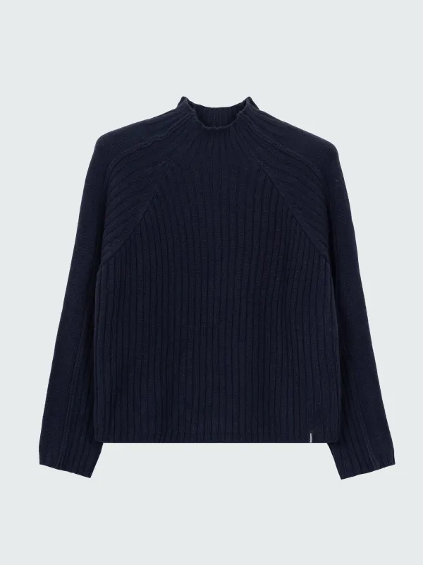 Women's Breakwater High Neck Ribbed Sweater sold by Finisterre
