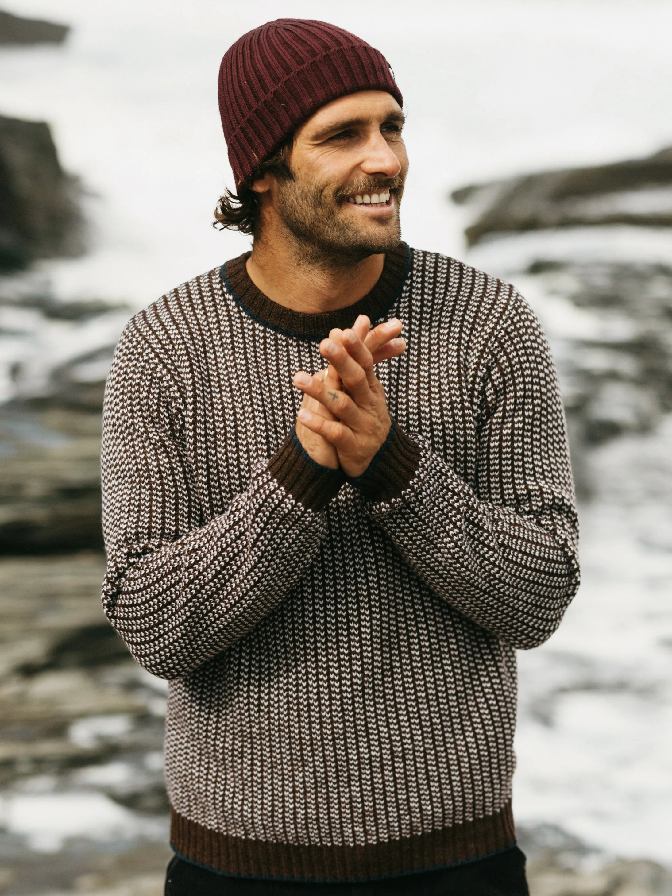 Men's Selfost Nordic Patterned Crew Sweater sold by Finisterre product image thumbnail 2