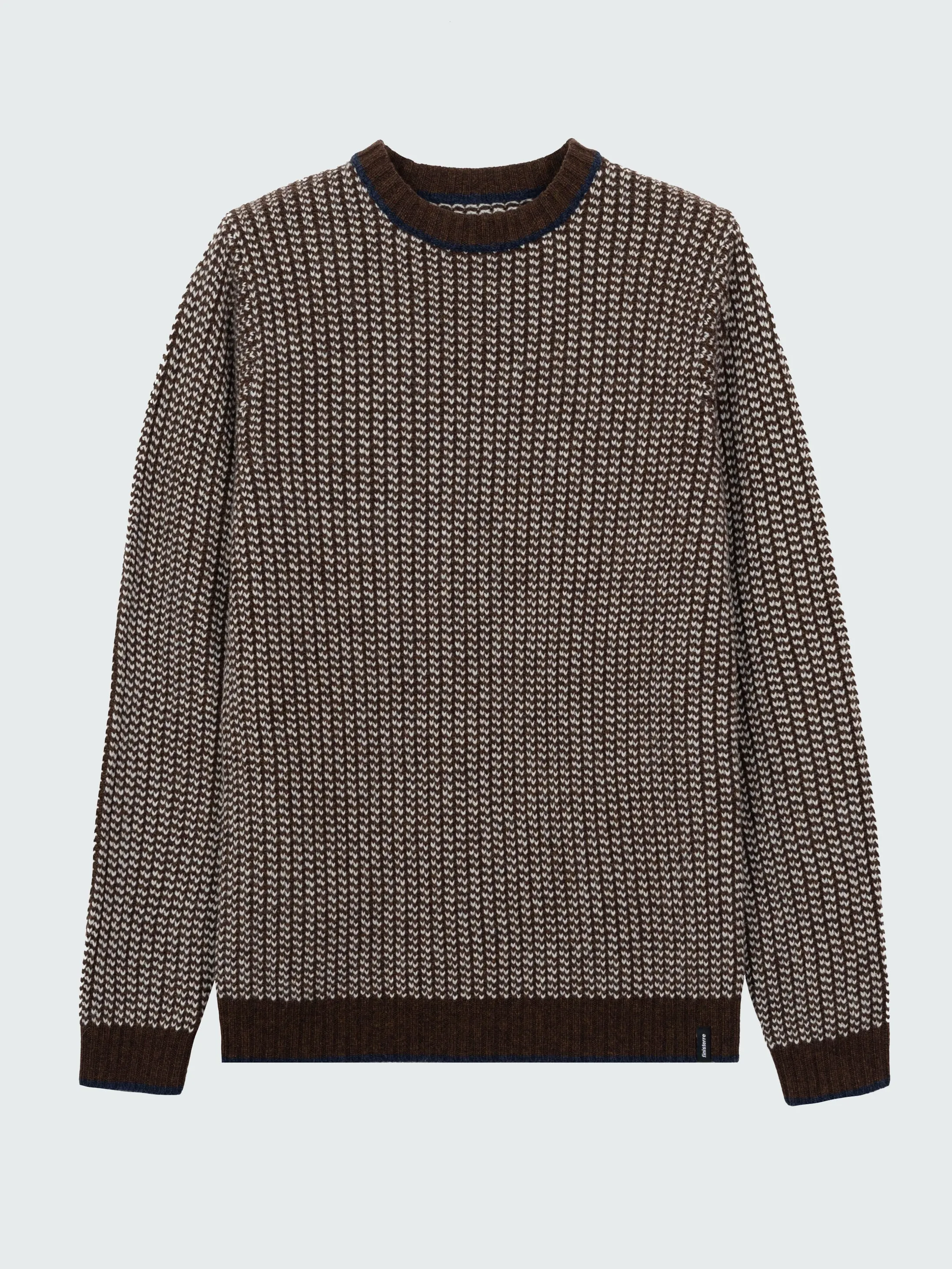 Men's Selfost Nordic Patterned Crew Sweater sold by Finisterre