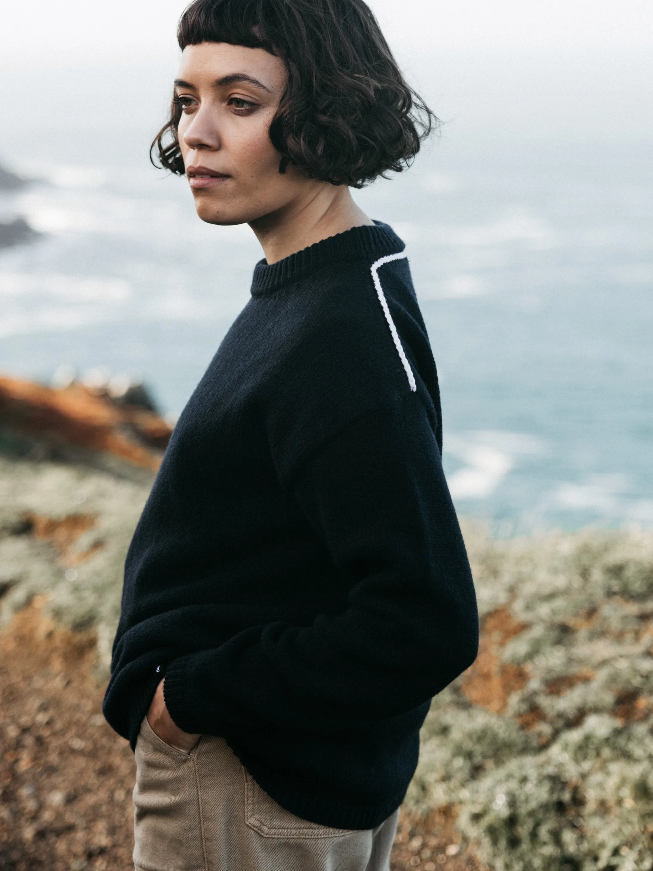 Women's Eva Contrast Stitch Sweater sold by Finisterre product image thumbnail 2
