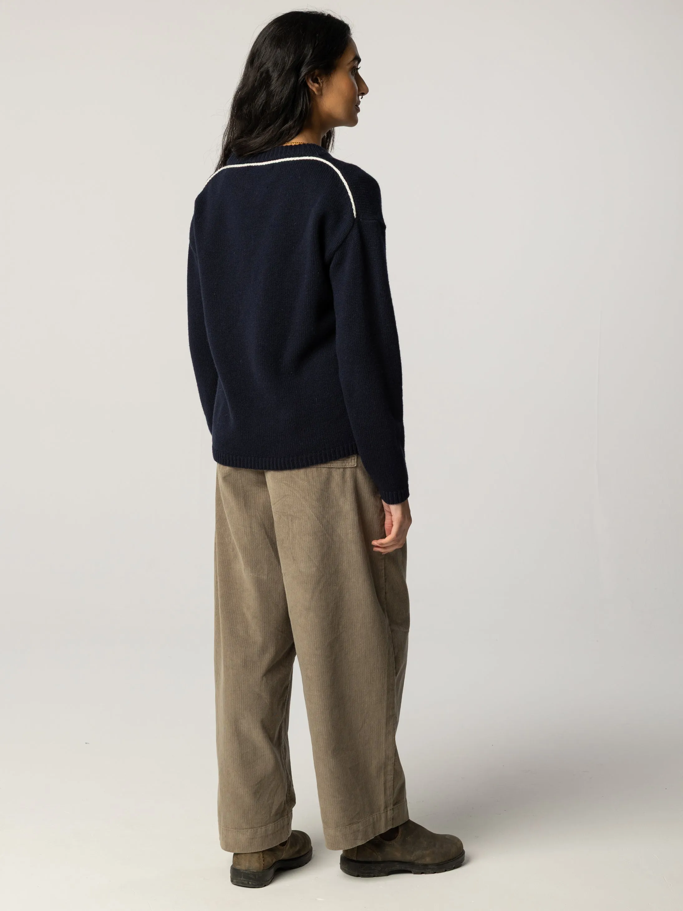 Women's Eva Contrast Stitch Sweater sold by Finisterre product image thumbnail 5