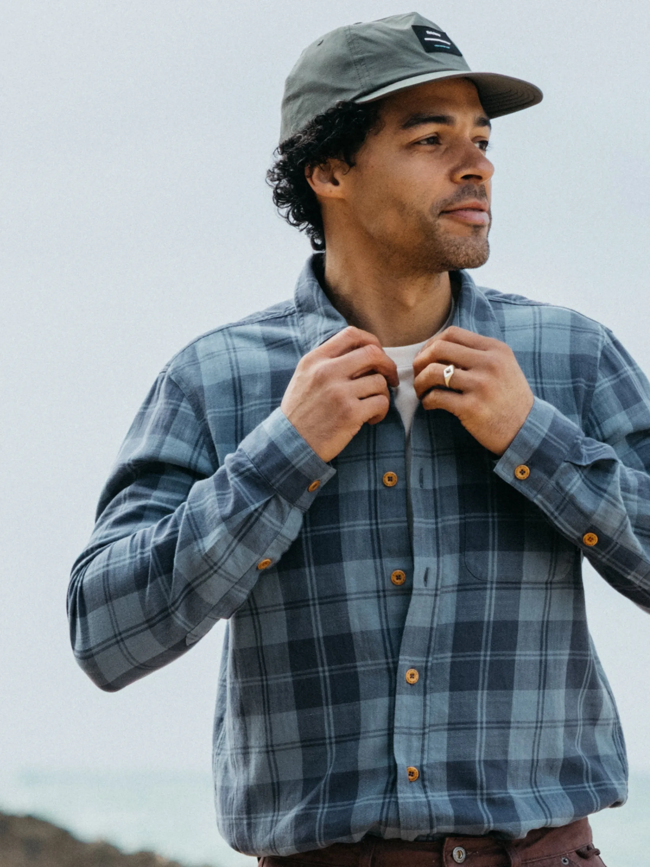 Men's Cardew Check Shirt sold by Finisterre product image thumbnail 3