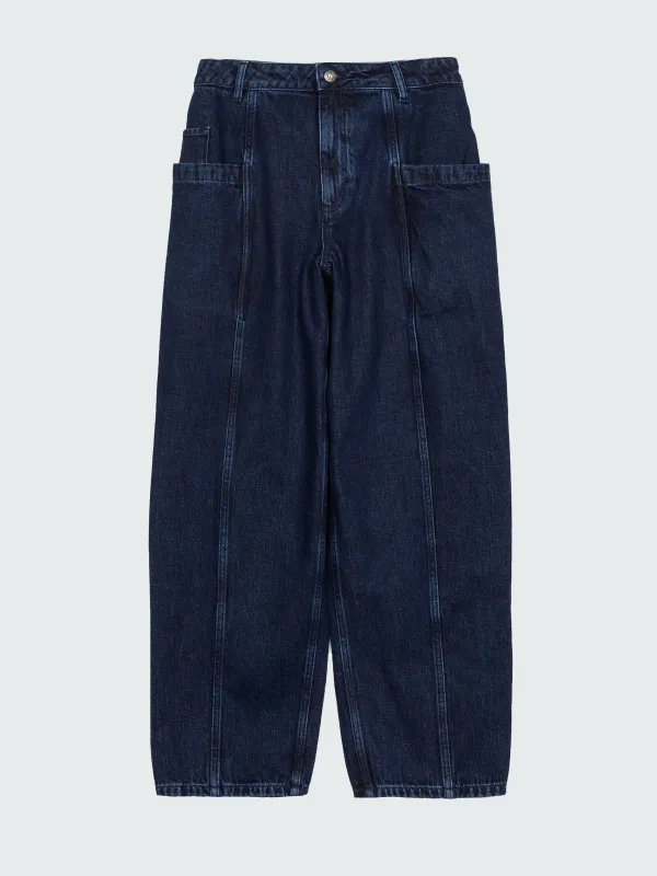 Women's Croft Workwear Denim Barrel Pant sold by Finisterre