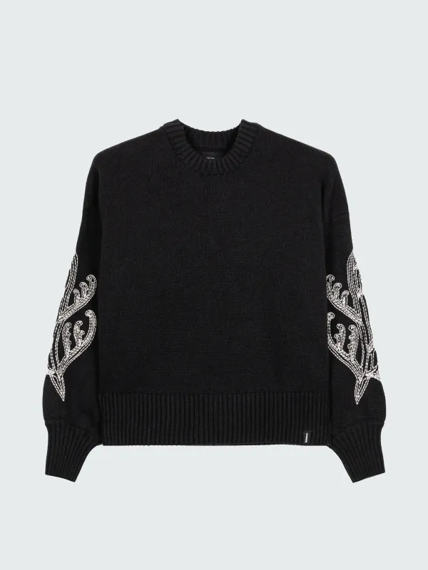 Women's Floral Marine Sweater made by Finisterre