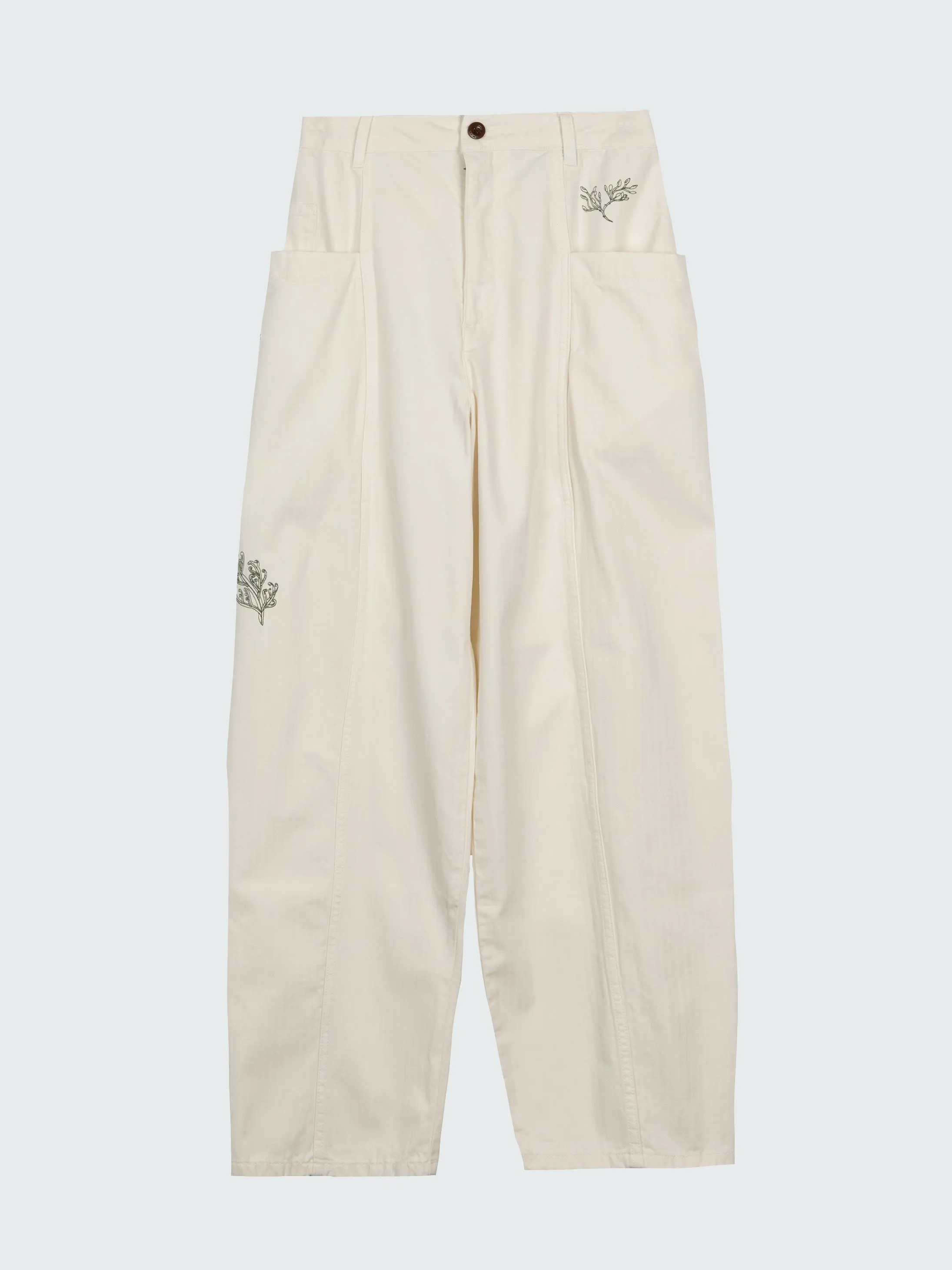 Women's Floral Marine Croft Workwear Barrel Pant sold by Finisterre