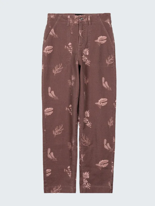 Women's Floral Marine Yarrel Printed Pant made by Finisterre
