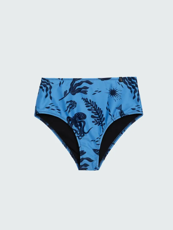 Women's Sula High Waisted Bikini Bottom made by Finisterre