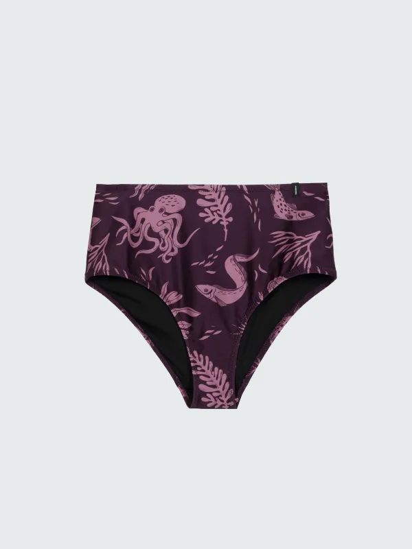 Women's Sula High Waisted Bikini Bottoms made by Finisterre
