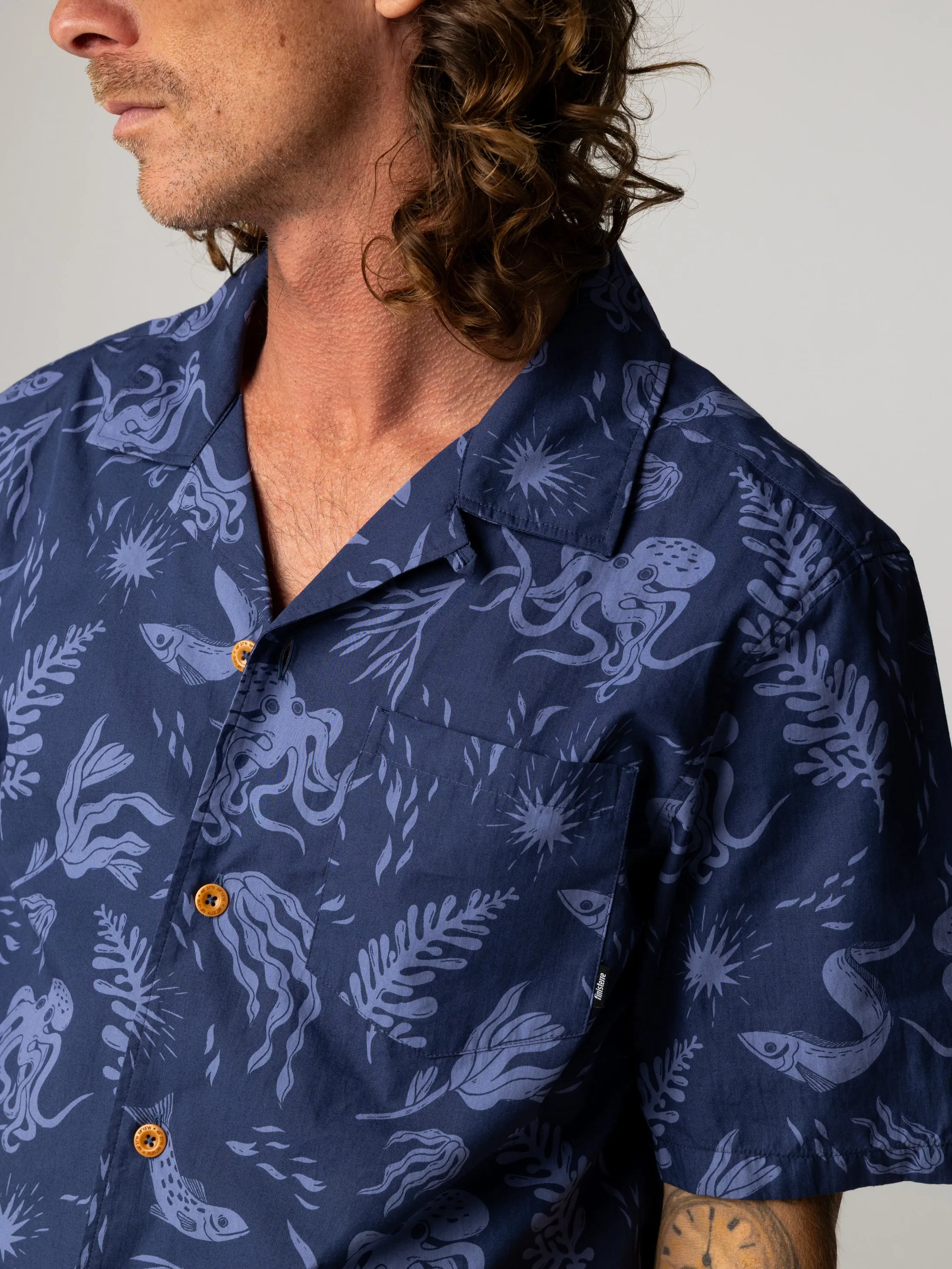 Men's Dylan Printed Shirt sold by Finisterre product image thumbnail 3