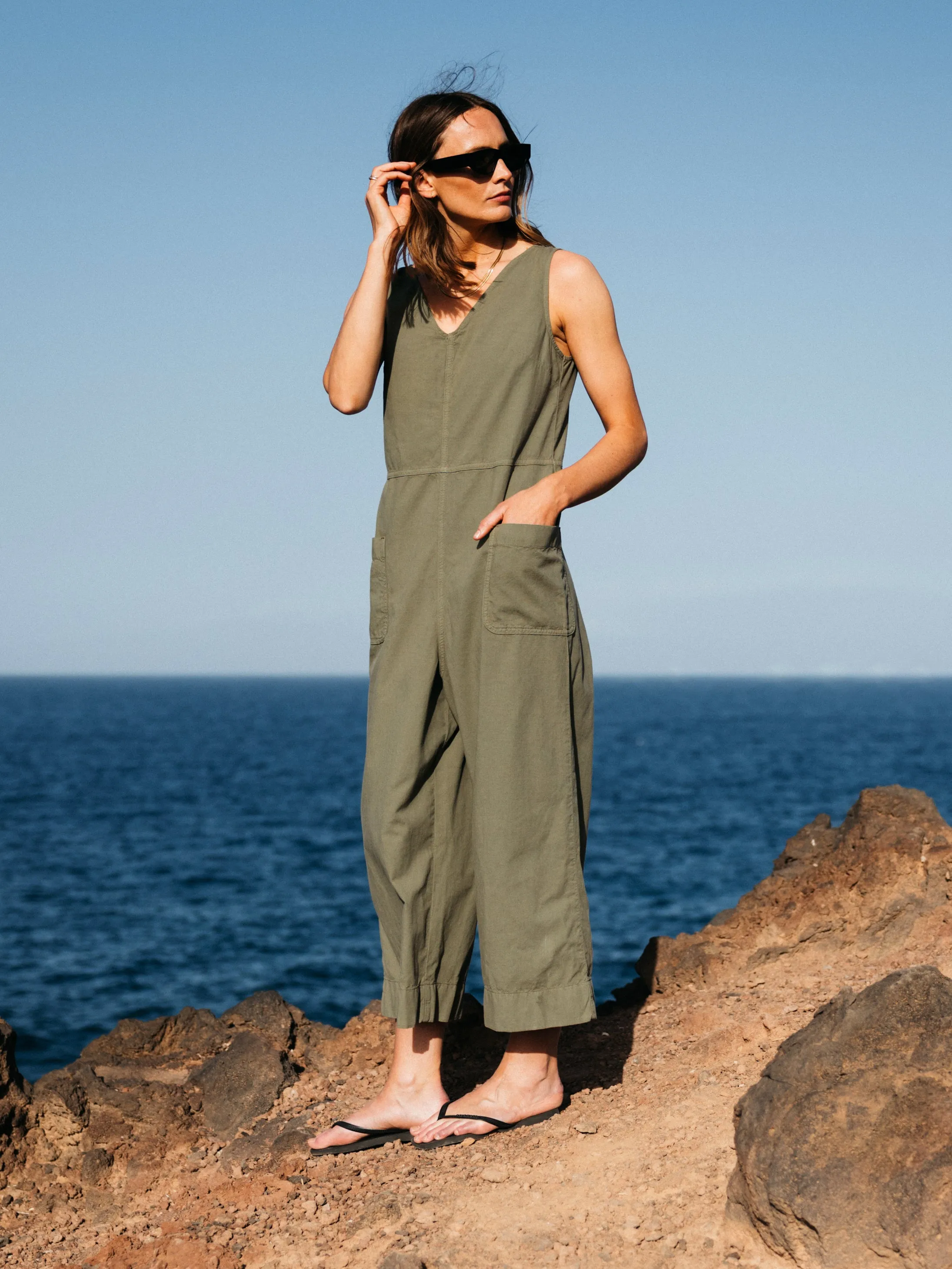 Women's Morva Hemp Jumpsuit sold by Finisterre product image thumbnail 2