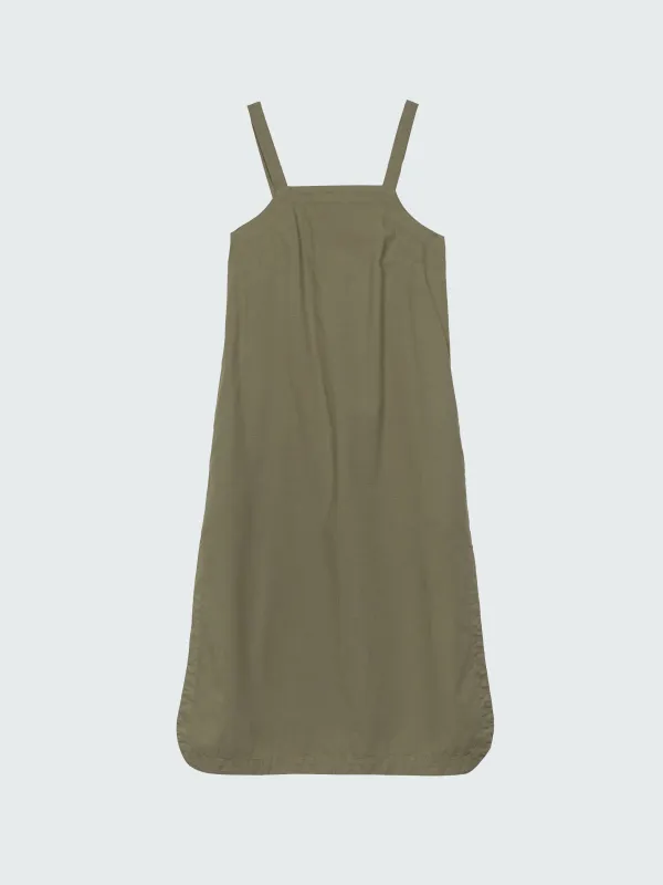 Women's Morva Cami Hemp Midi Dress made by Finisterre