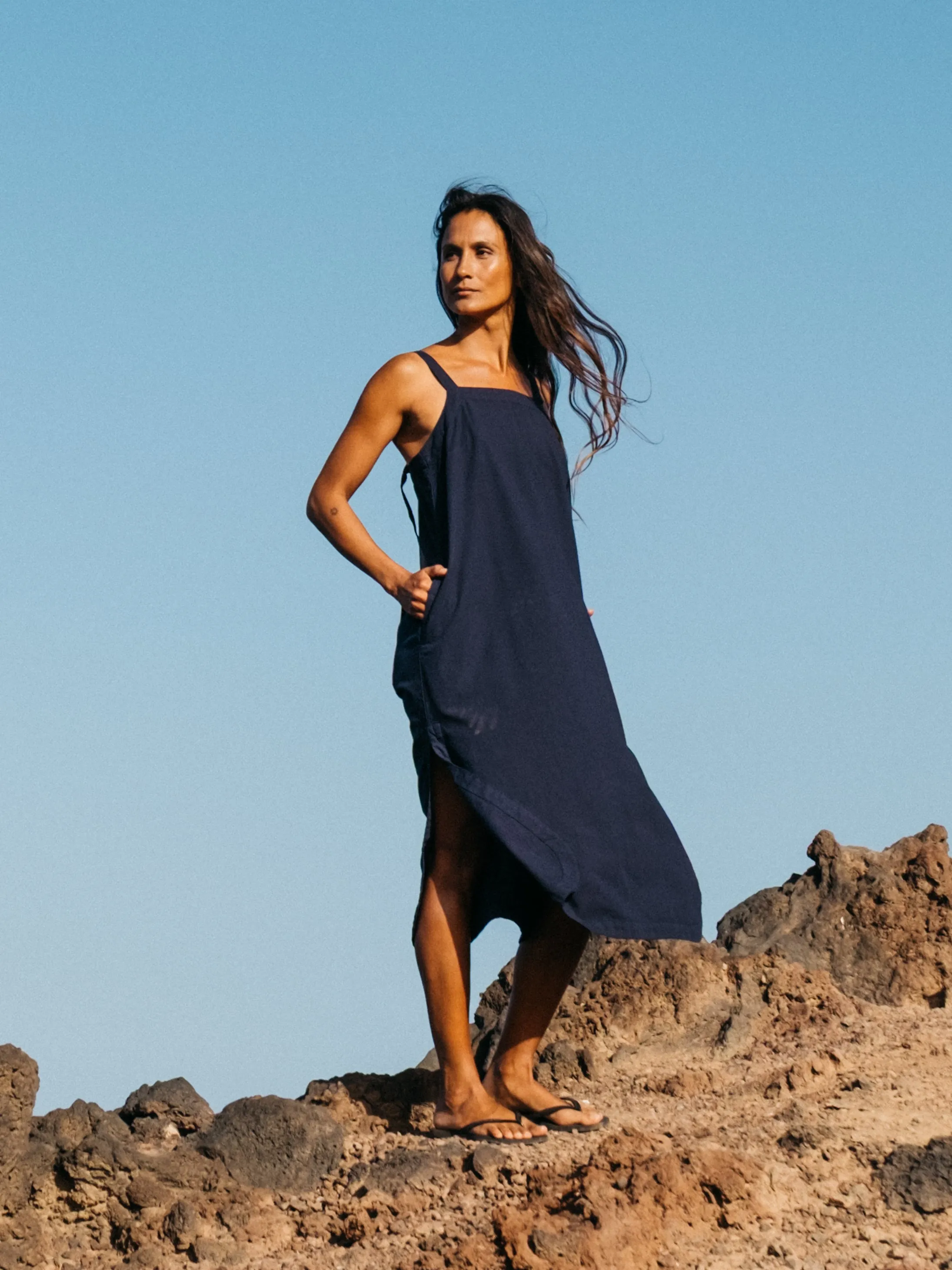 Women's Morva Cami Hemp Midi Dress sold by Finisterre product image thumbnail 2