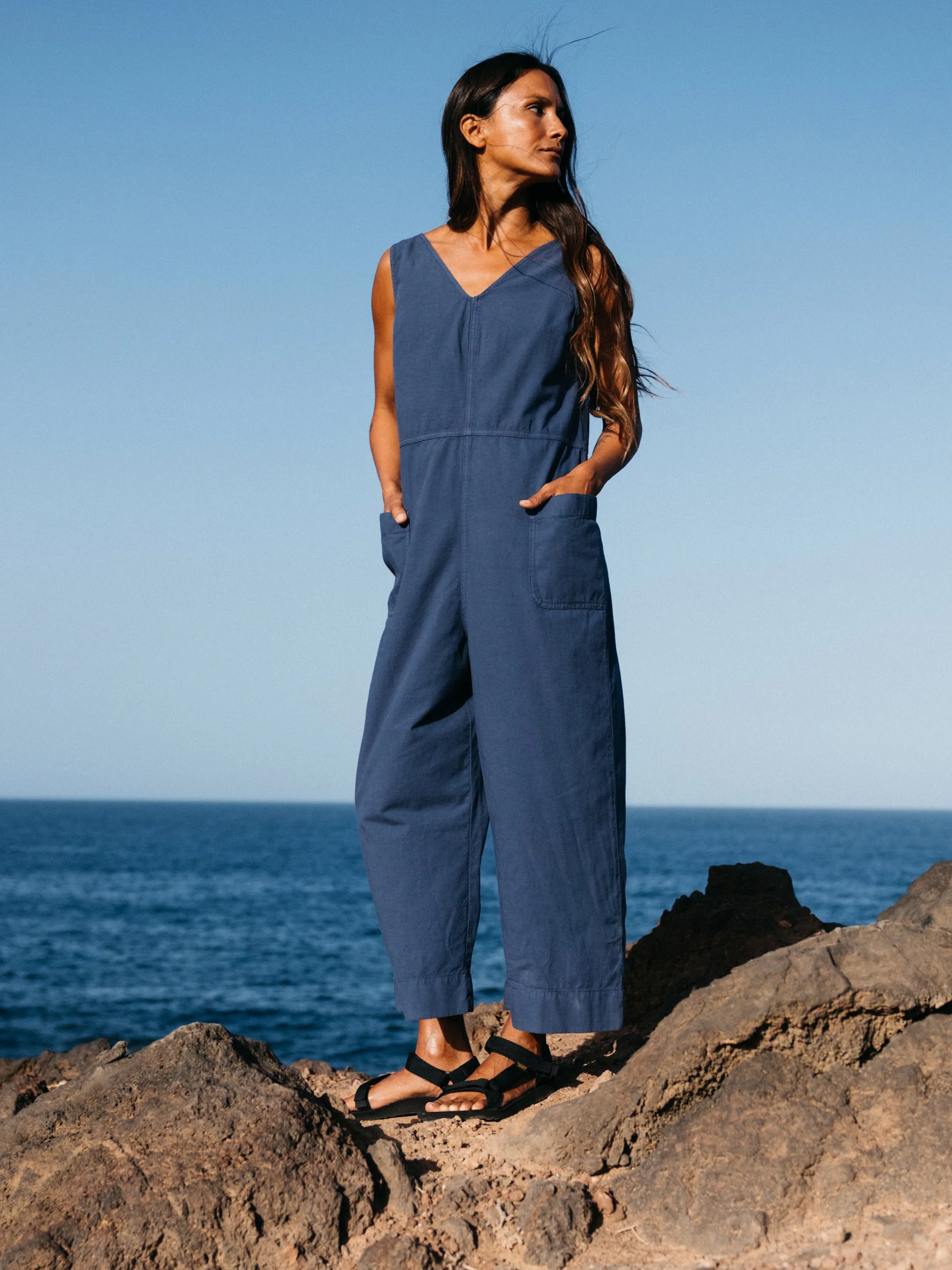 Women's Morva Hemp Jumpsuit sold by Finisterre product image thumbnail 2