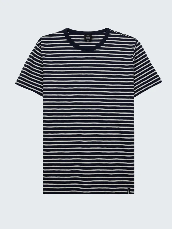 Men's Channel Stripe Short Sleeve T-Shirt made by Finisterre